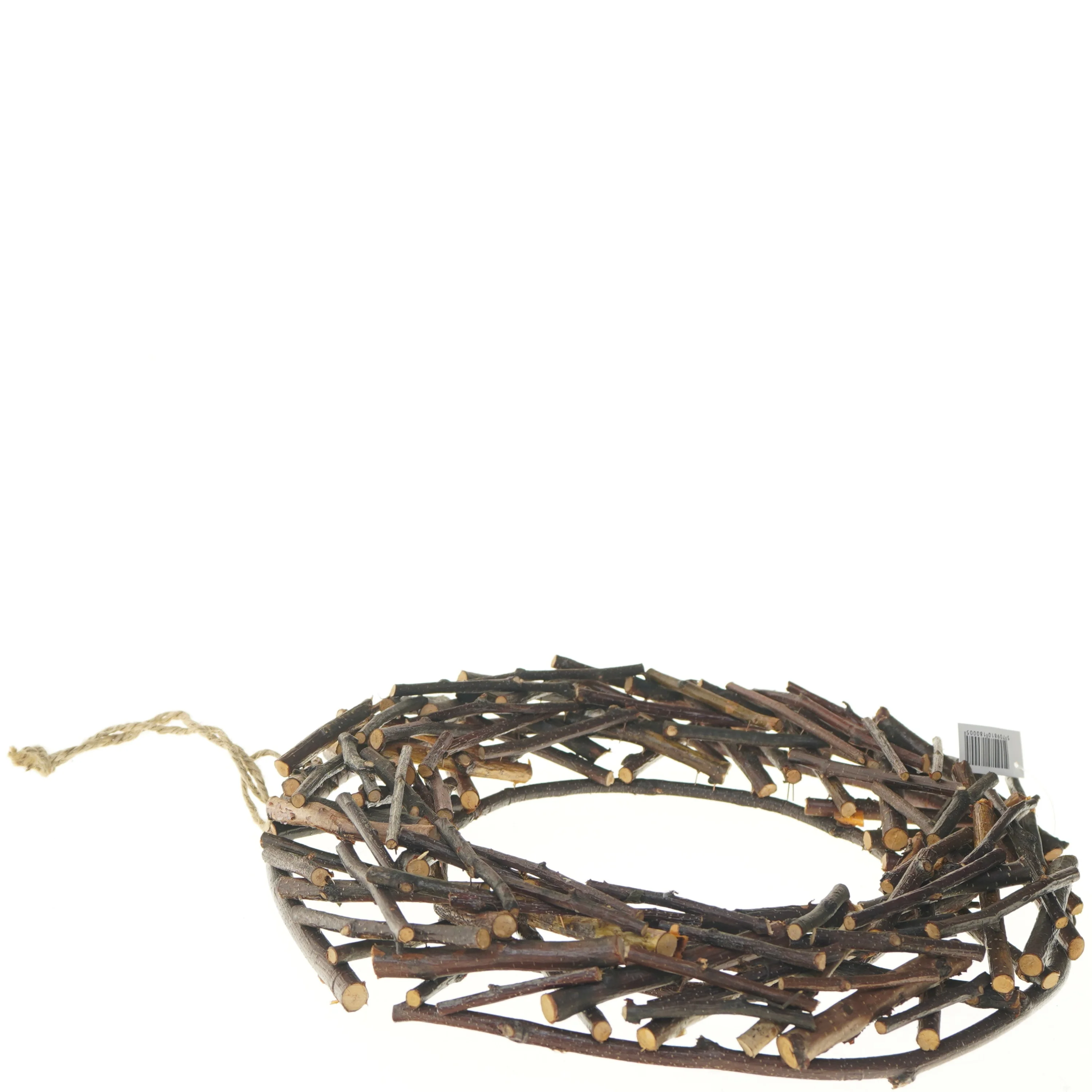 Dekorativ krans af grene (str. Ø 32 cm)