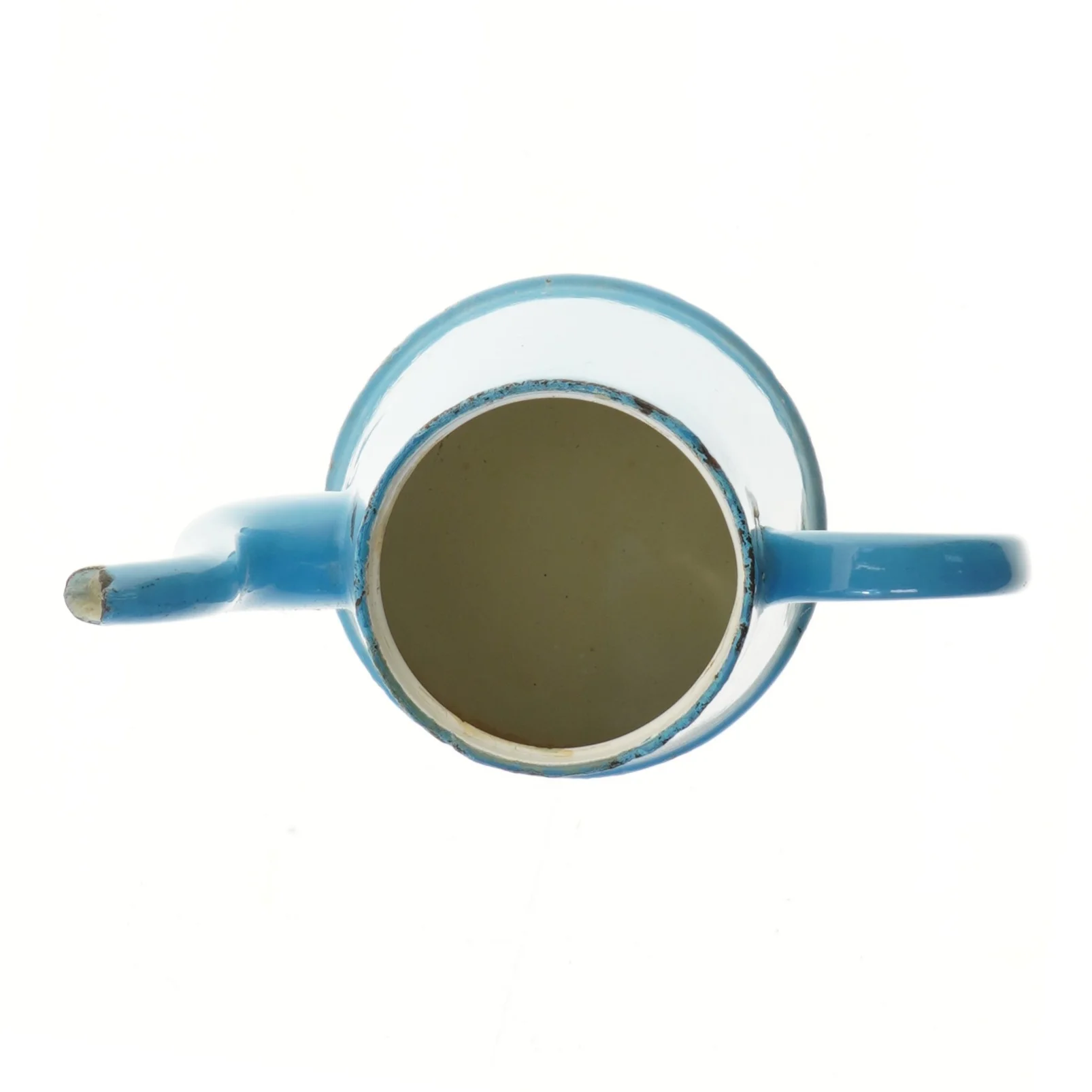 Blå vintage kande (str. 20 cm)