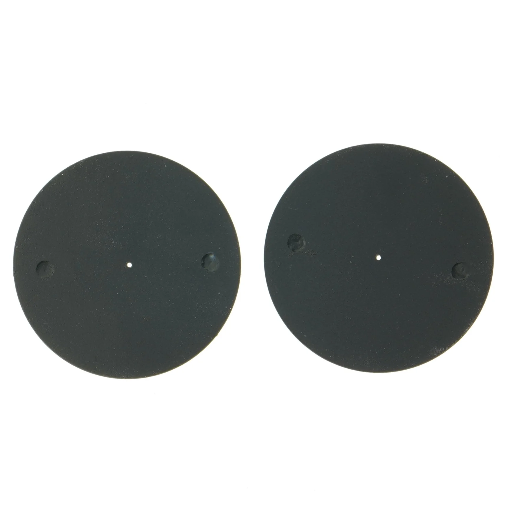 Runde sorte lysestager (str. Ø 8 cm)