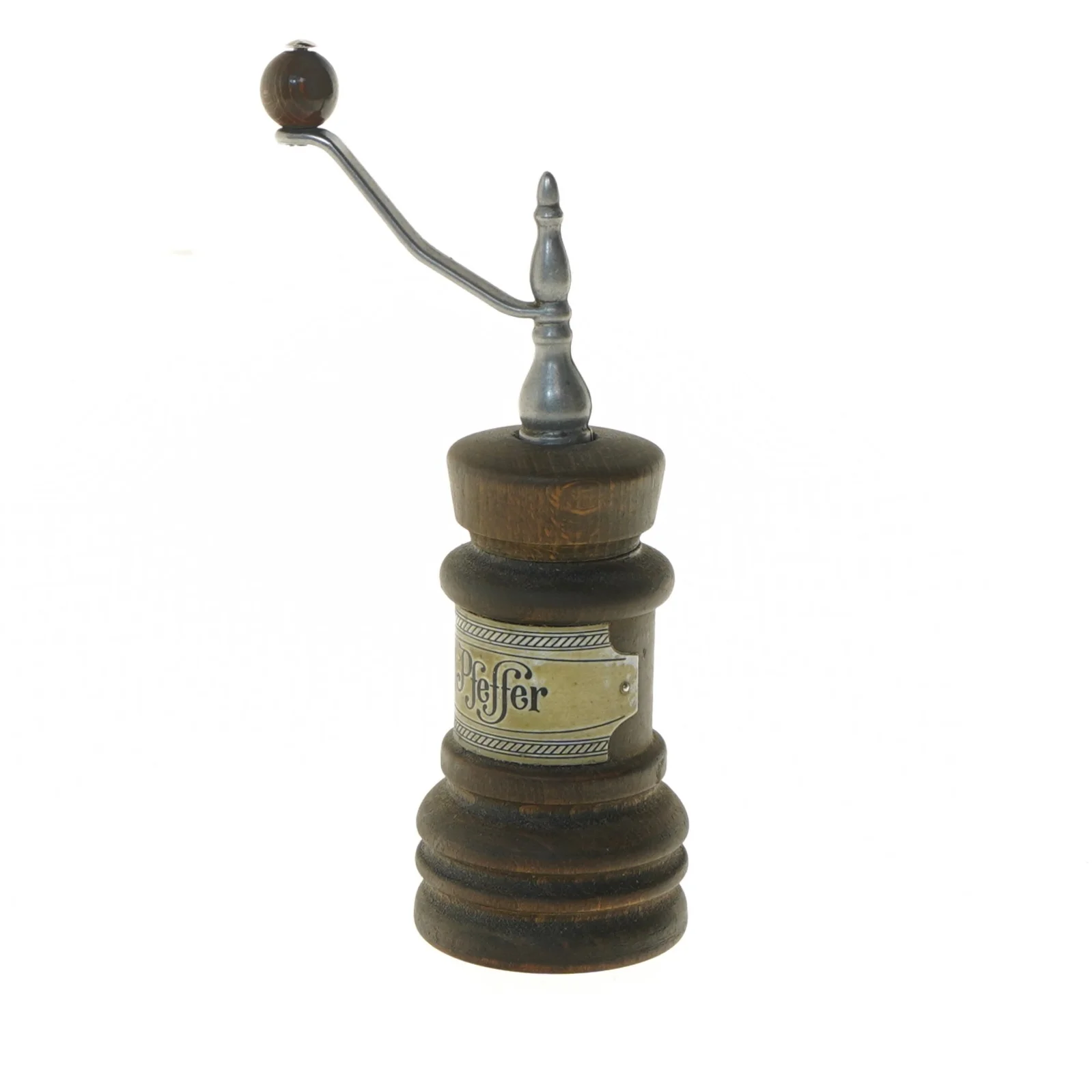 Peberkværn i træ (str. 20 cm)