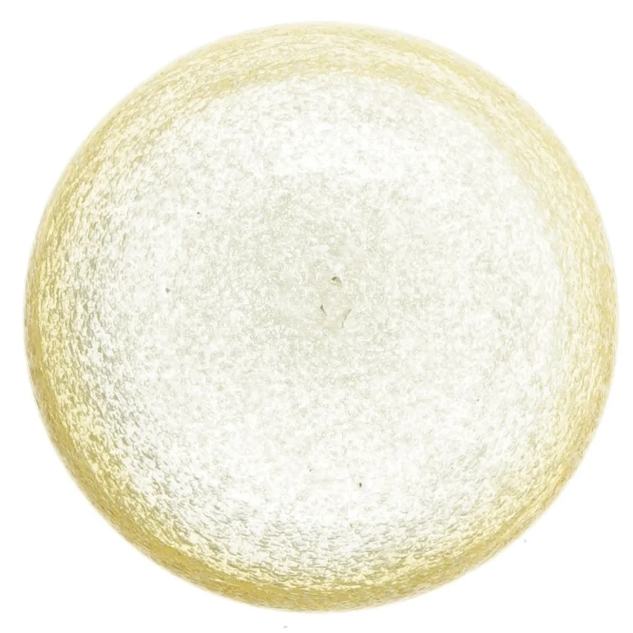 Gul glasskål (str. 11 cm)