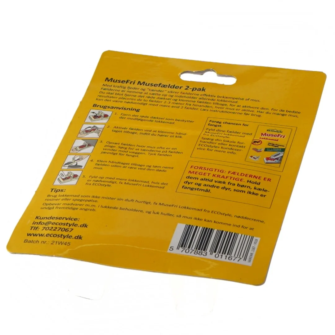 Musefælde 2-pak fra ECOstyle (str. 10 cm)