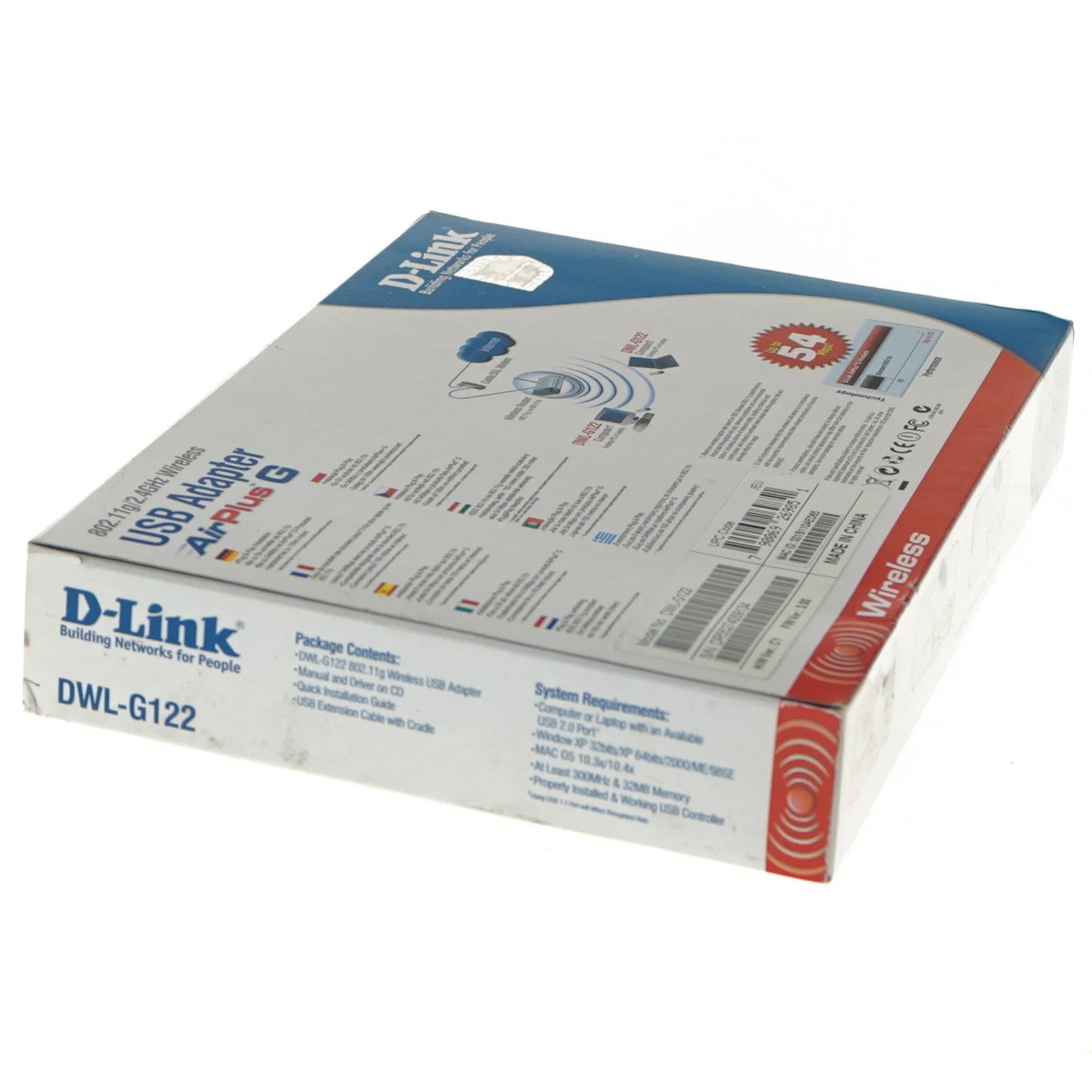 D-Link AirPlus G USB-adapter fra D-link (str. 24x17 cm)