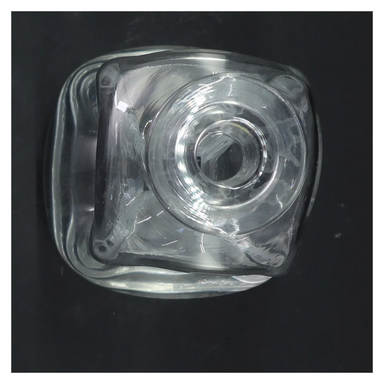 Glaskaraffel med prop (str. 24 cm)