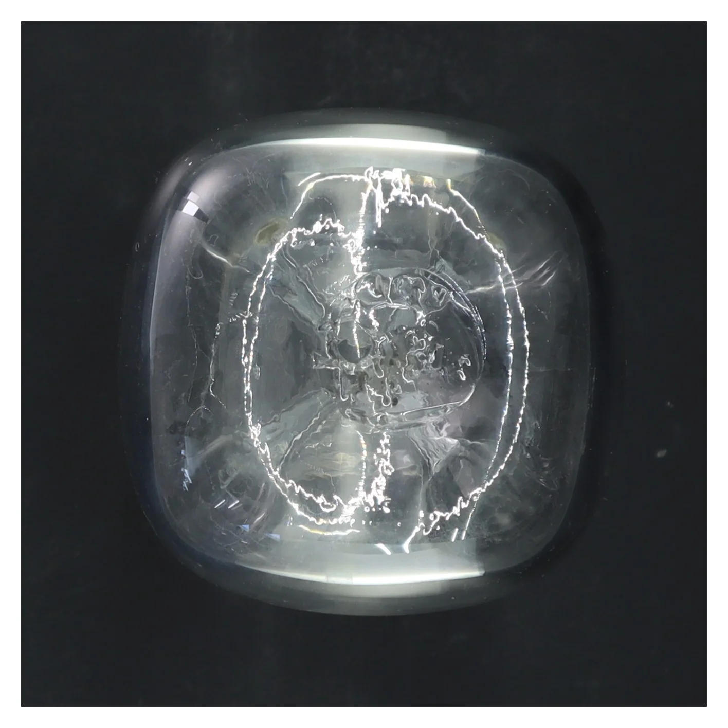 Glaskaraffel med prop (str. 24 cm)