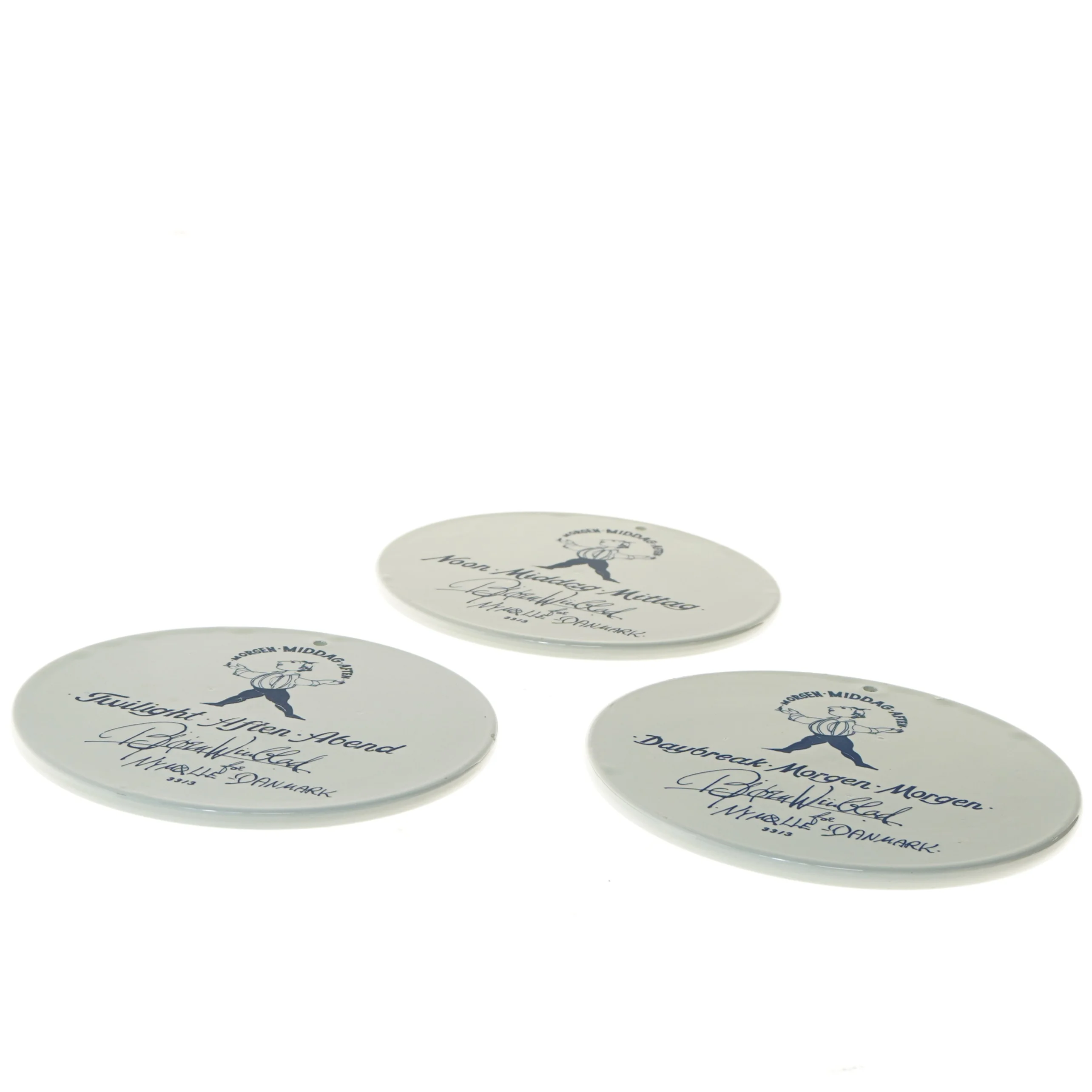 Decorative wall plates with illustrations fra Bjørn Wiinblad (str. Ø 18 cm)