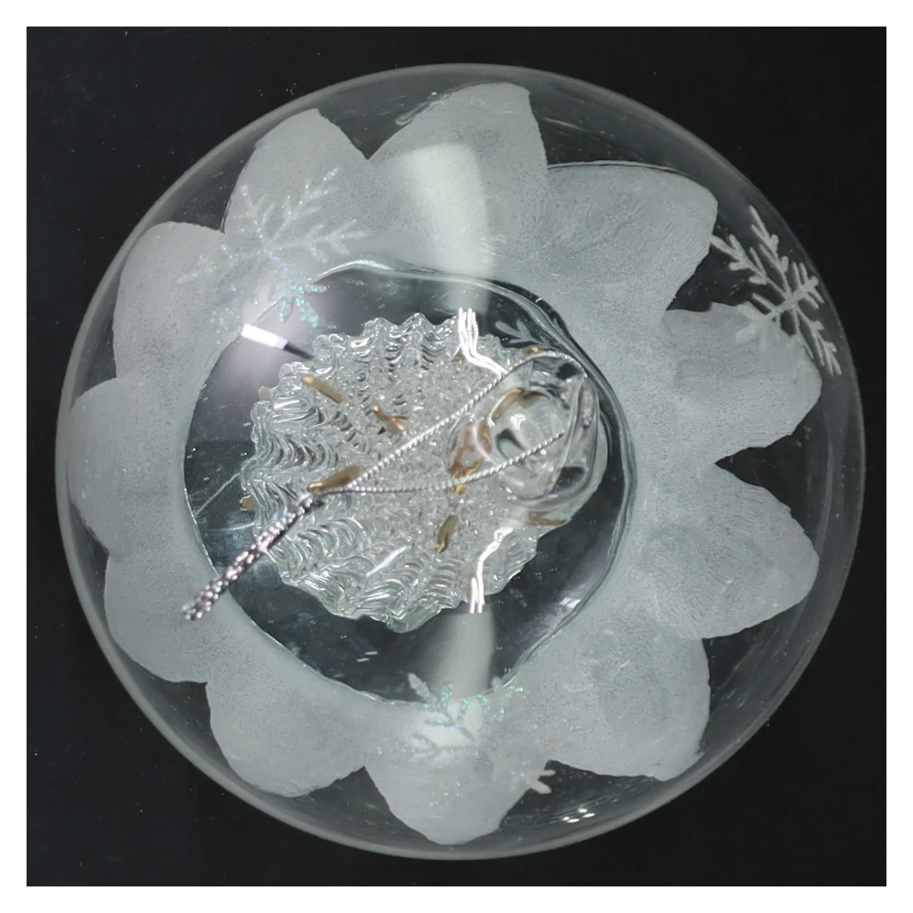 Dekorativ glaskugle (str. 12,5 cm)