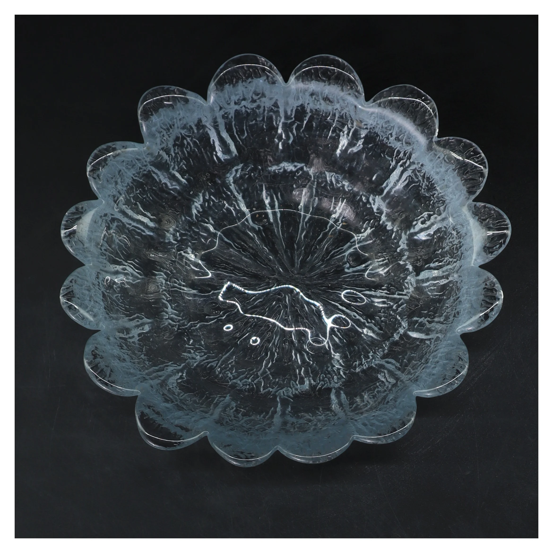 Glasfrugtskål (str. Ø 18,5 cm)