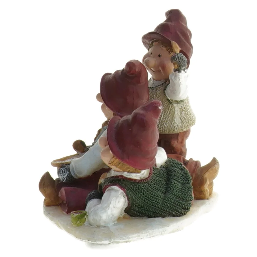 Julenisse keramik dekoration (str. 10x11,5 cm)