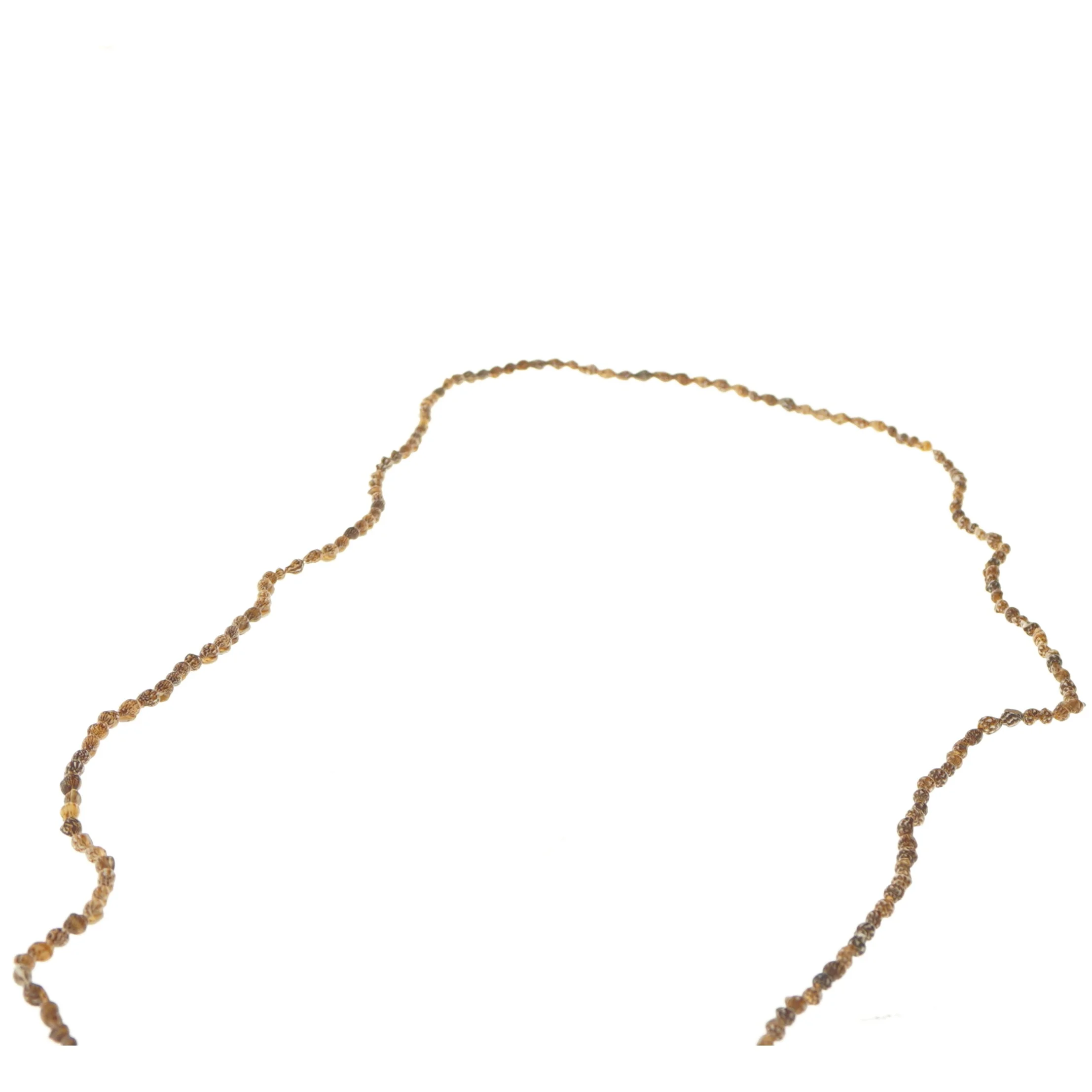 Lang brun halskæde (str. 148 cm)