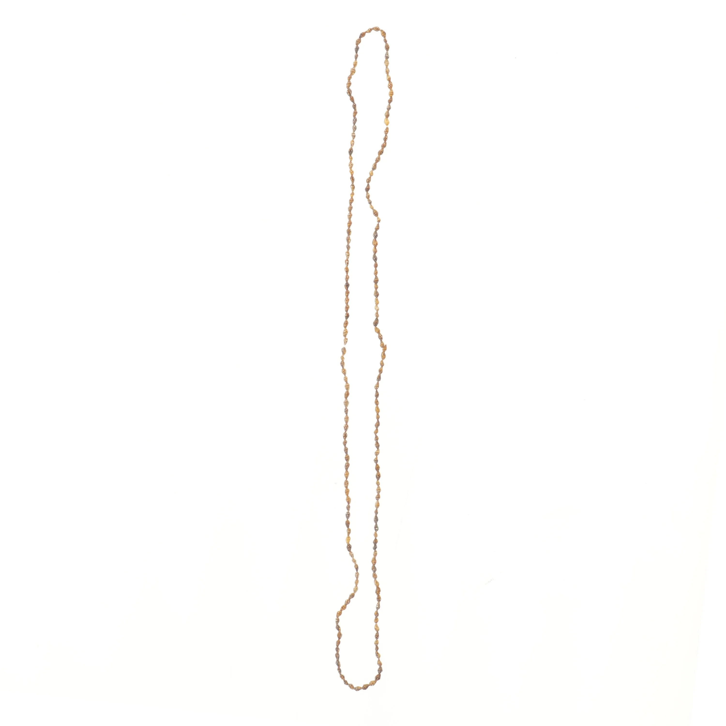 Lang brun halskæde (str. 148 cm)