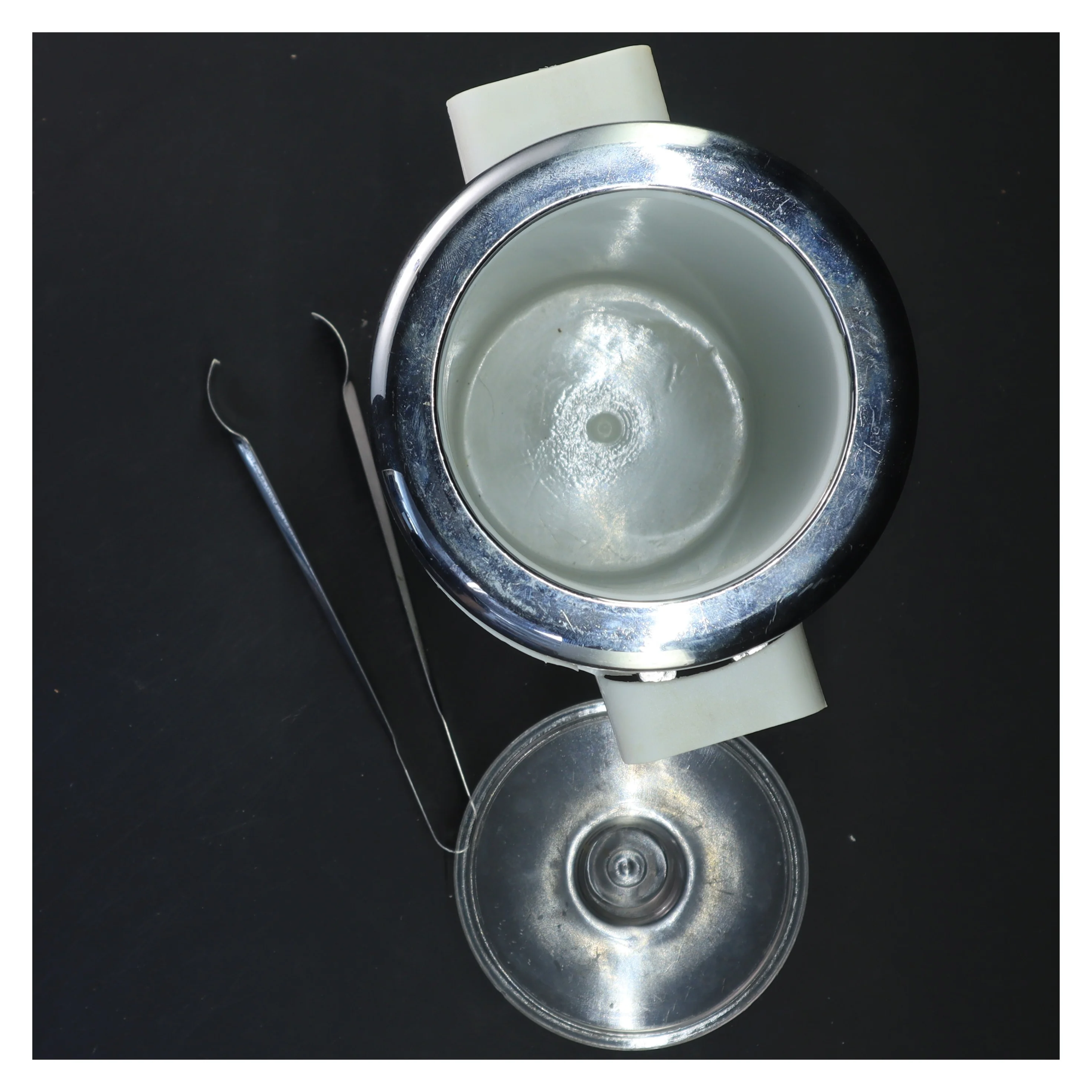 Isbøtte med tang (str. 19x18 cm)