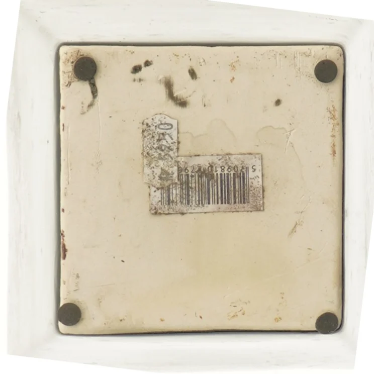 Sort kvadratisk vase (str. 15 cm)