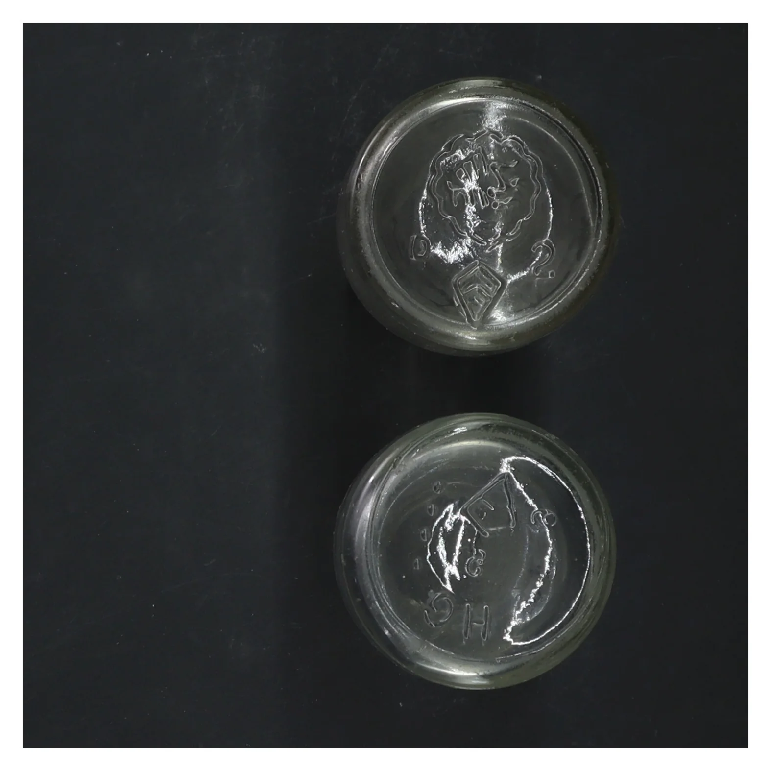 Glasflasker, 2 stk, 12 cm (str. 2 styk, 12 cm)