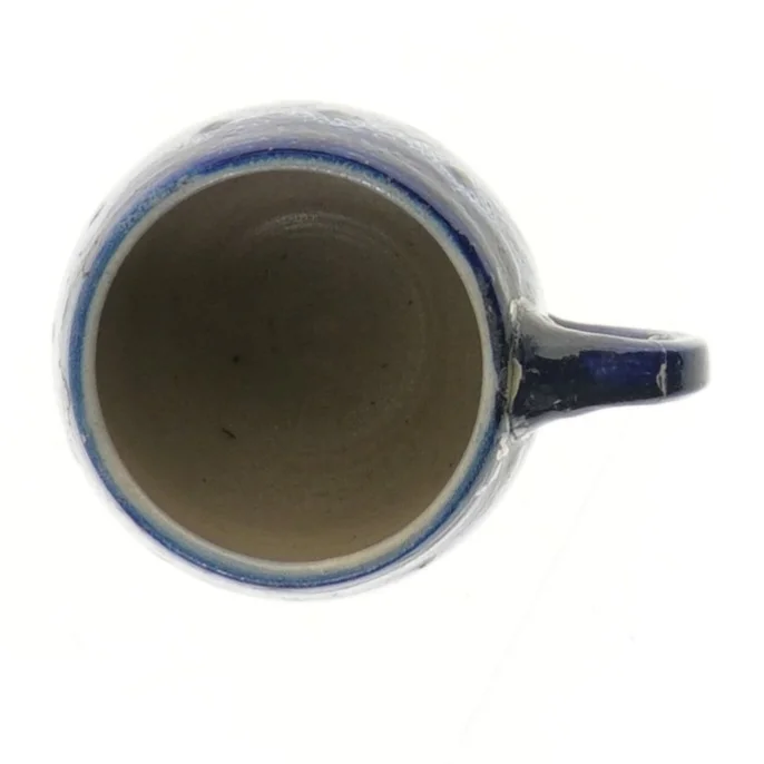 Blå keramik kop (str. Ø 8 cm længde 7 cm)