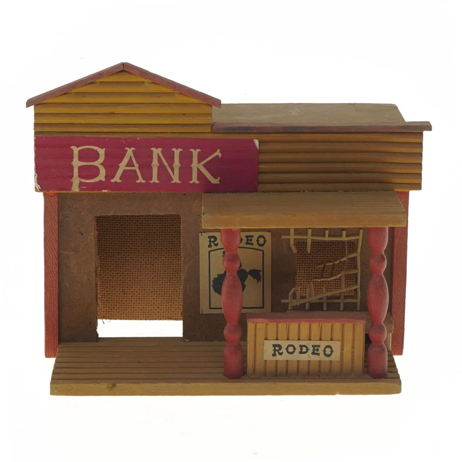 Træbank-model (str. 21x14x13 cm)