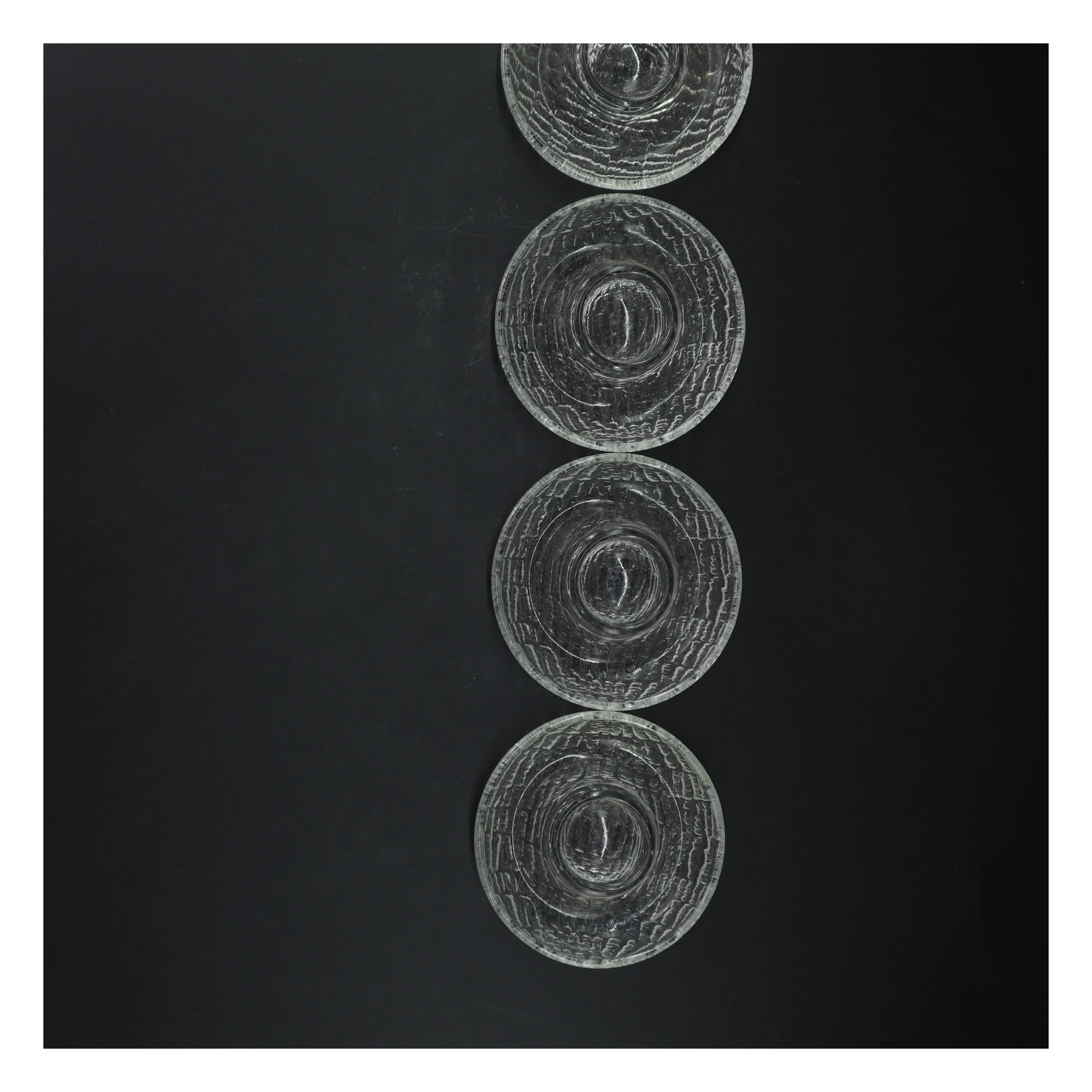 Fire glasholdere til stearinlys (str. 4 styk, ø 11 cm)