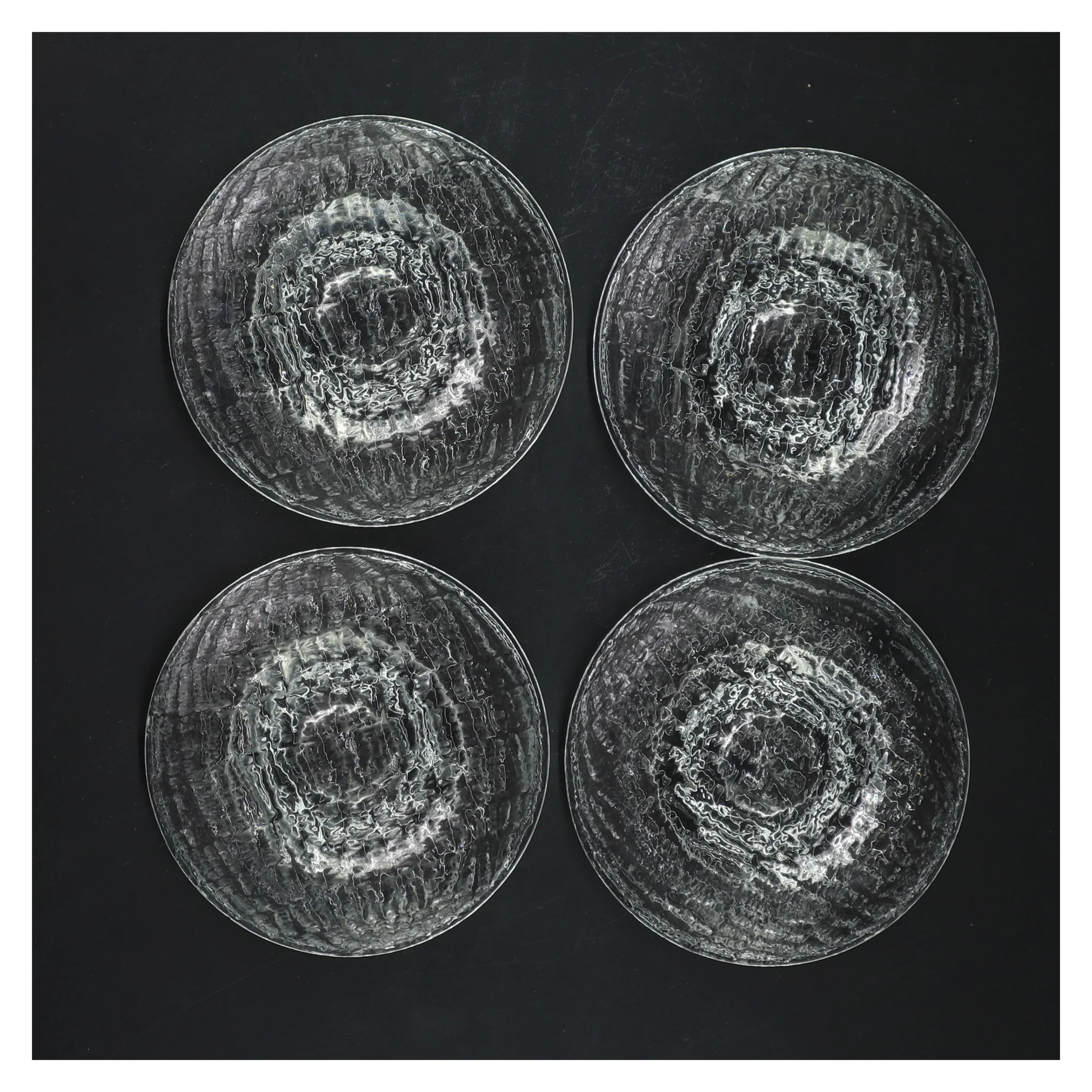 Fire glasholdere til stearinlys (str. 4 styk, ø 11 cm)