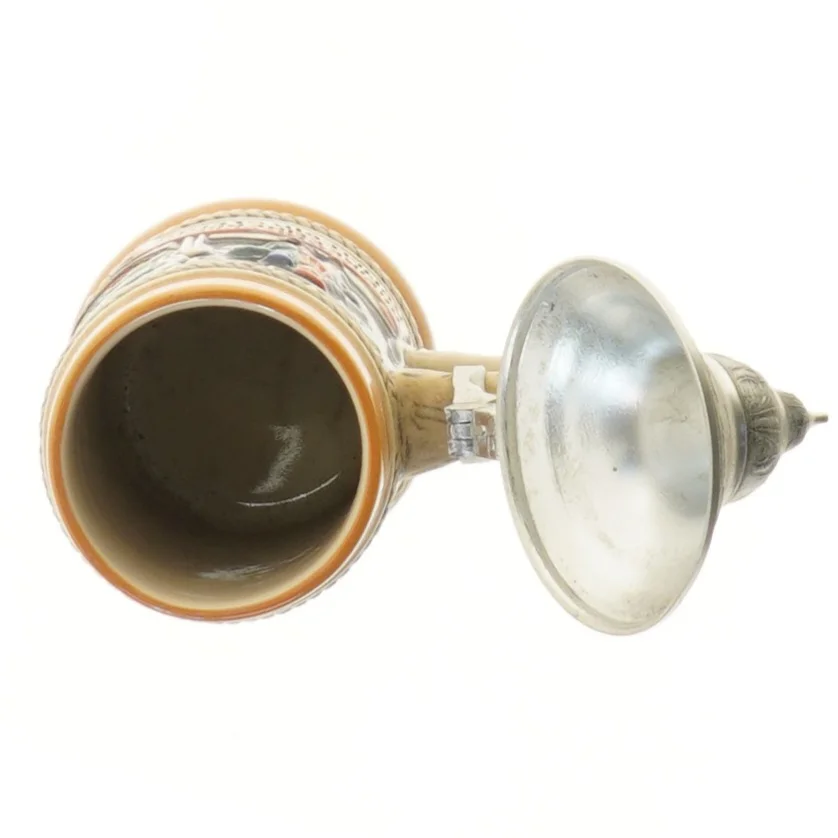 Ølkrus med låg (str. 19 cm)