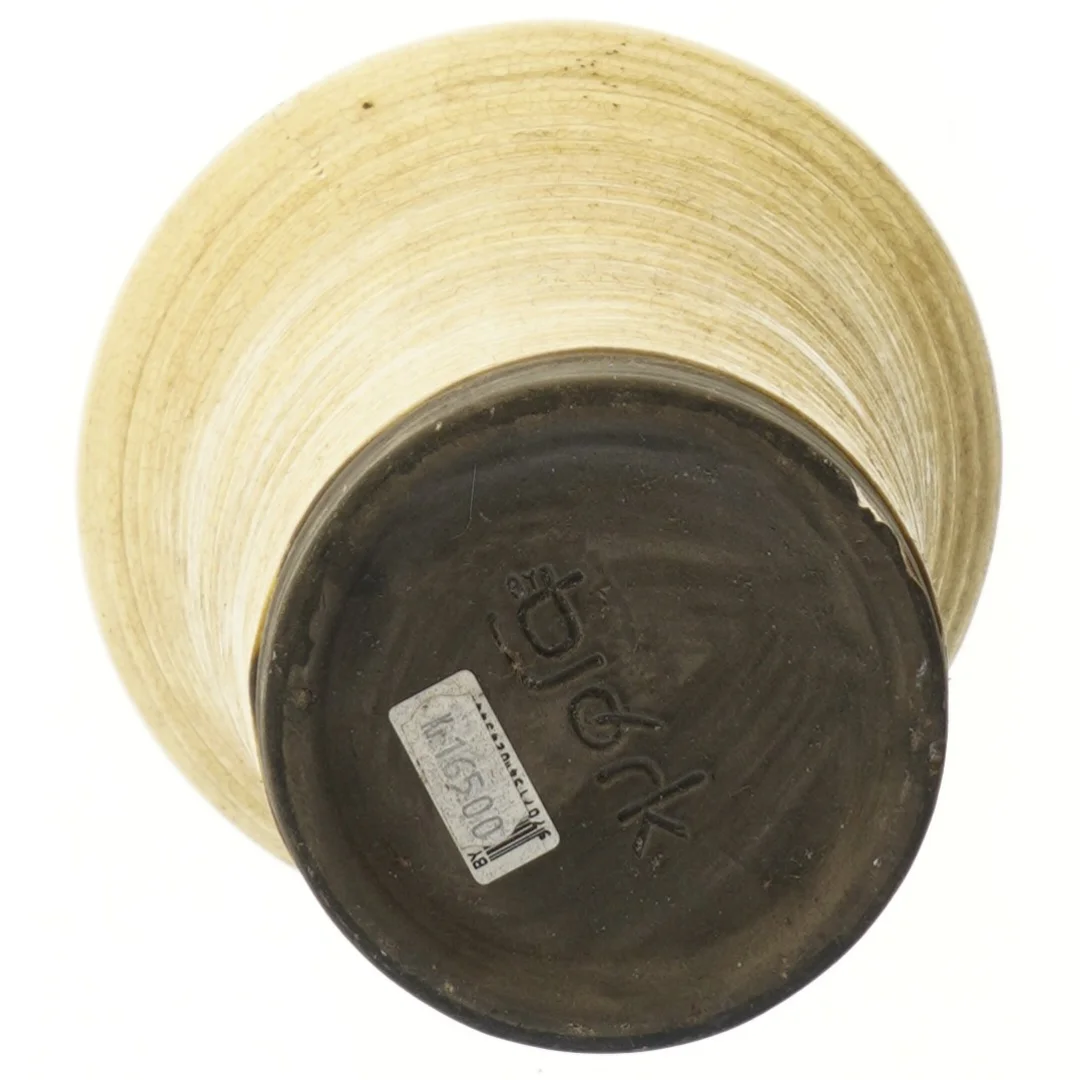 Gul vase fra Bjørk (str. 30 cm)