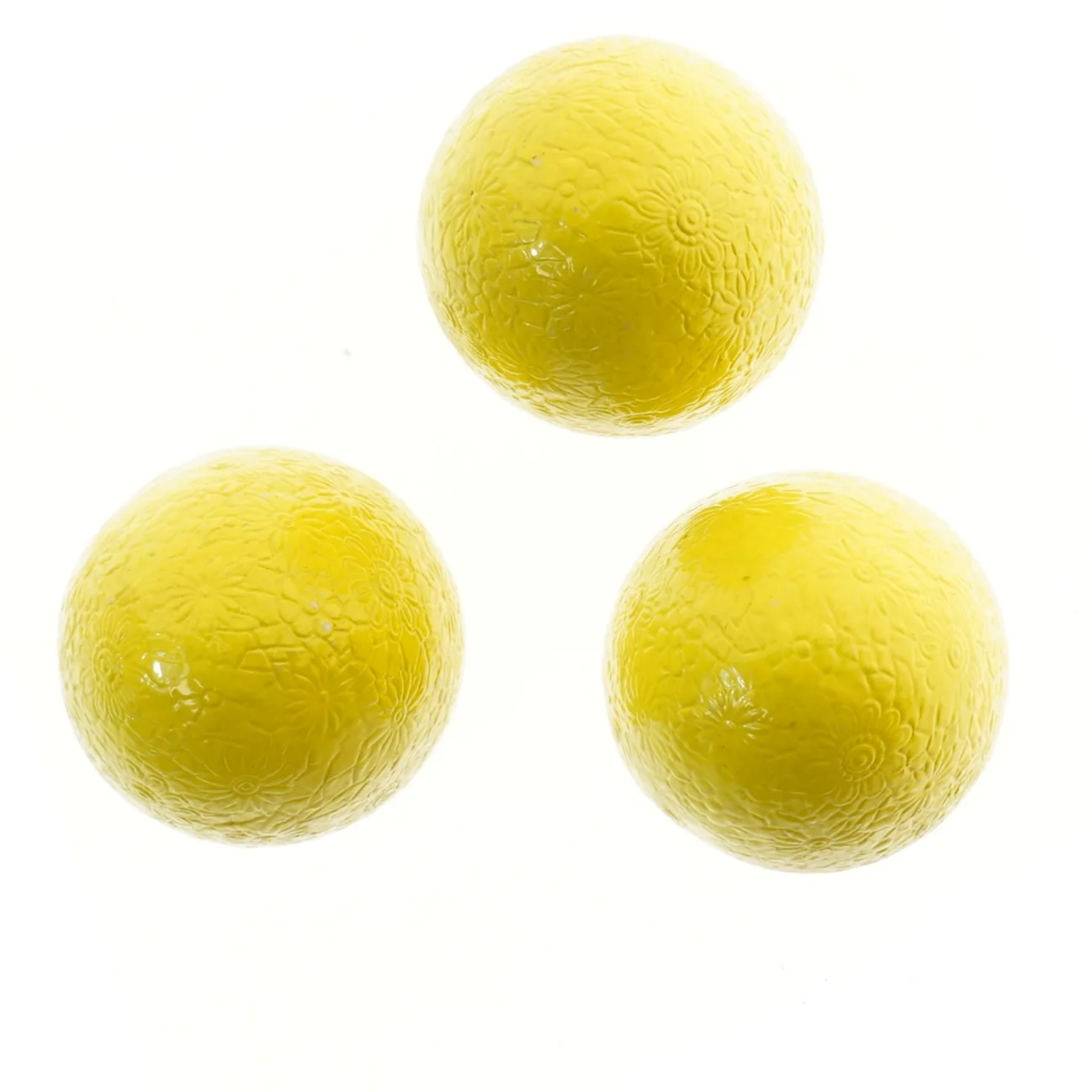 Dekorative gule æg (str. 3 stk 12,5 cm)