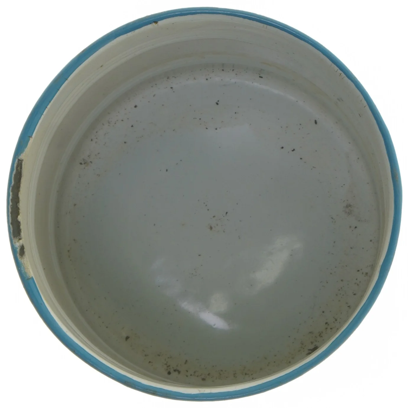 Blå melkrukke i emalje (str. Ø 14x17 cm)