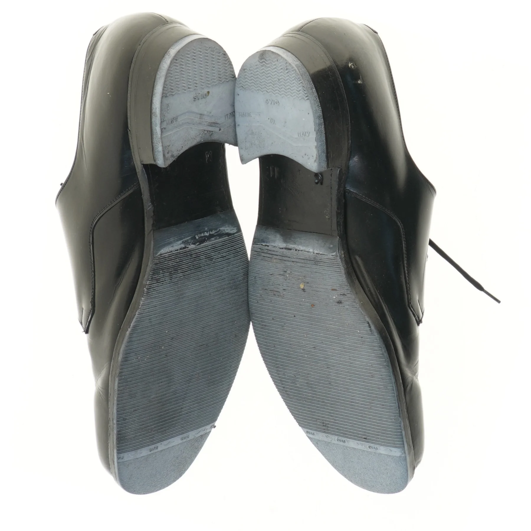 Sort klassiske sko i læder fra Hertz (str. 45 )