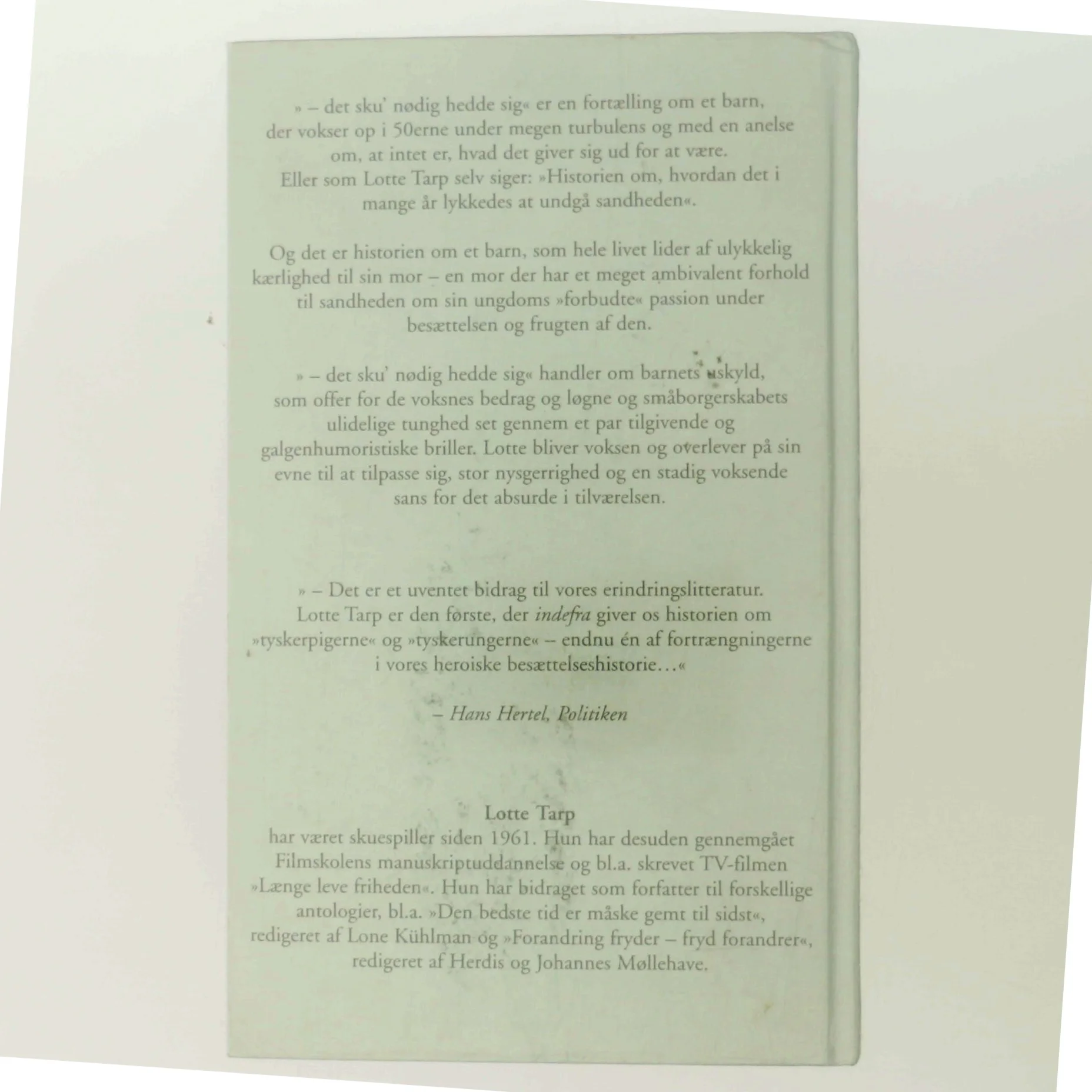 Det sku' nødig hedde sig af Lotte Tarp (Bog)