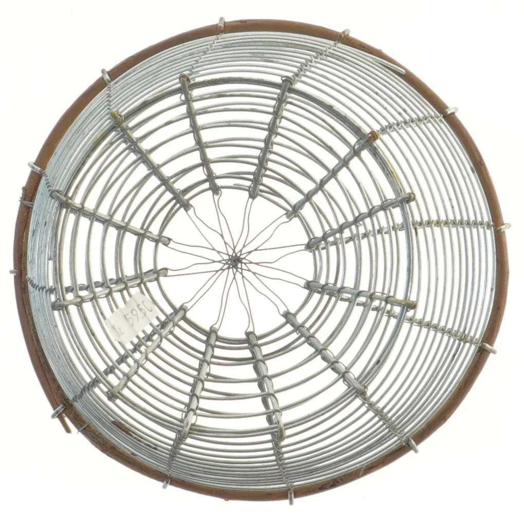 Metaltråds kurv (str. Ø 20 cm længde 15 cm)