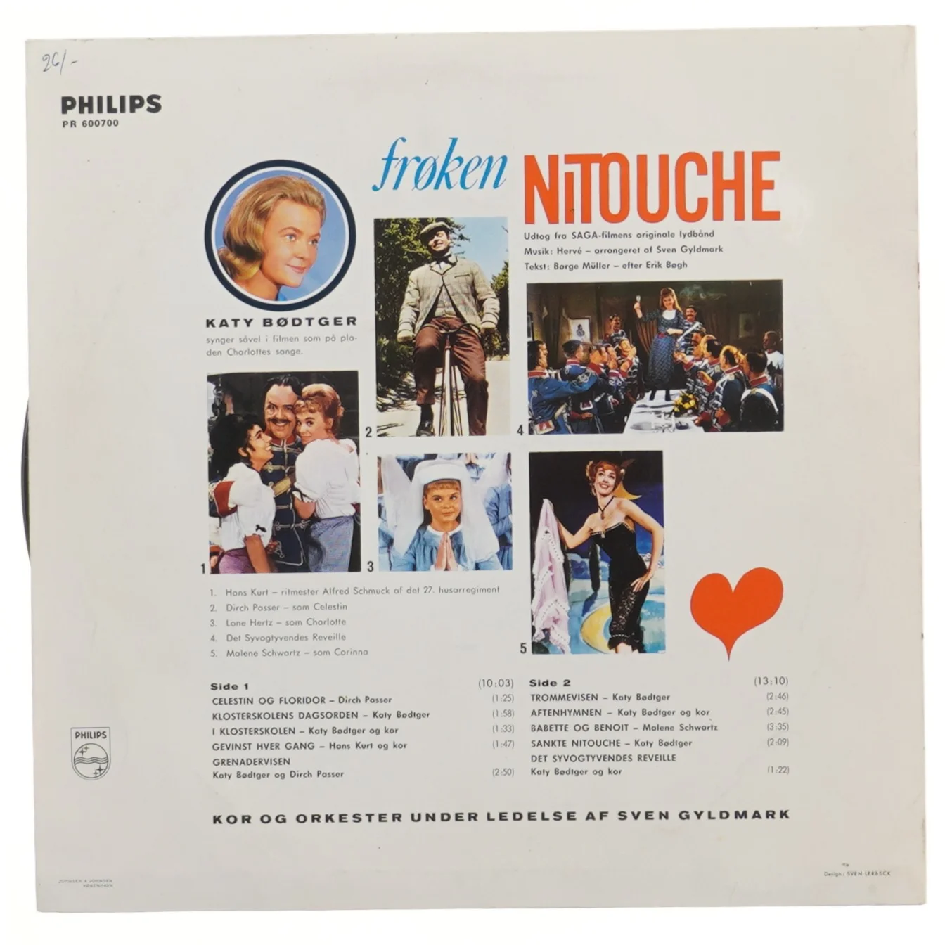 Frøken Nitouche LP album fra Philips