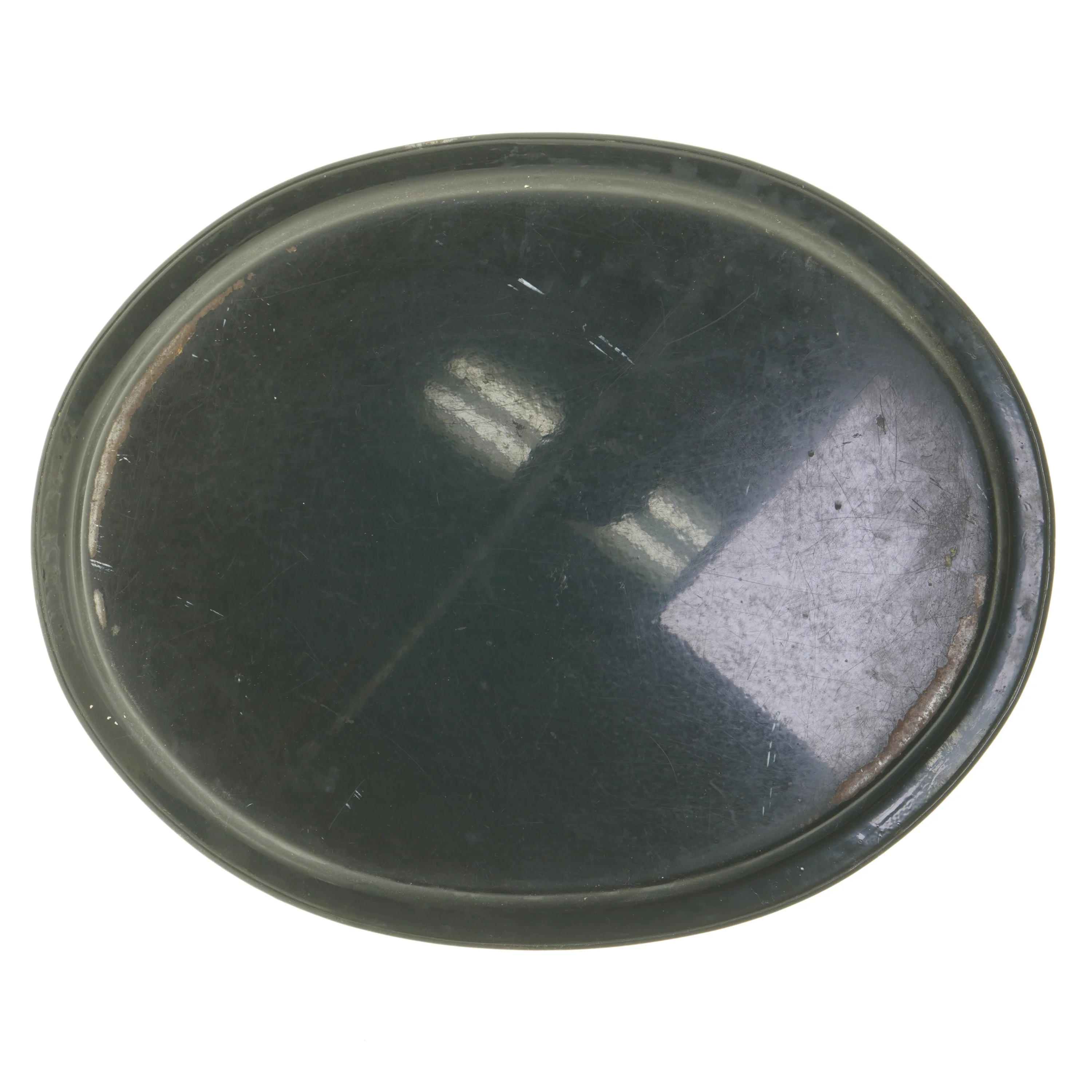 Oval bakke med blomsterdesign (str. 50,5x40,5 cm)