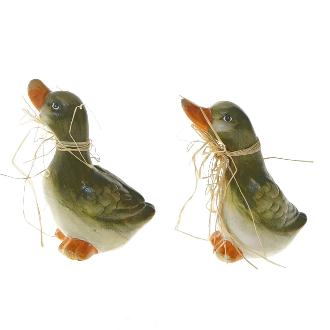 Dekorative andefigurer (str. 2 stk 9 cm)