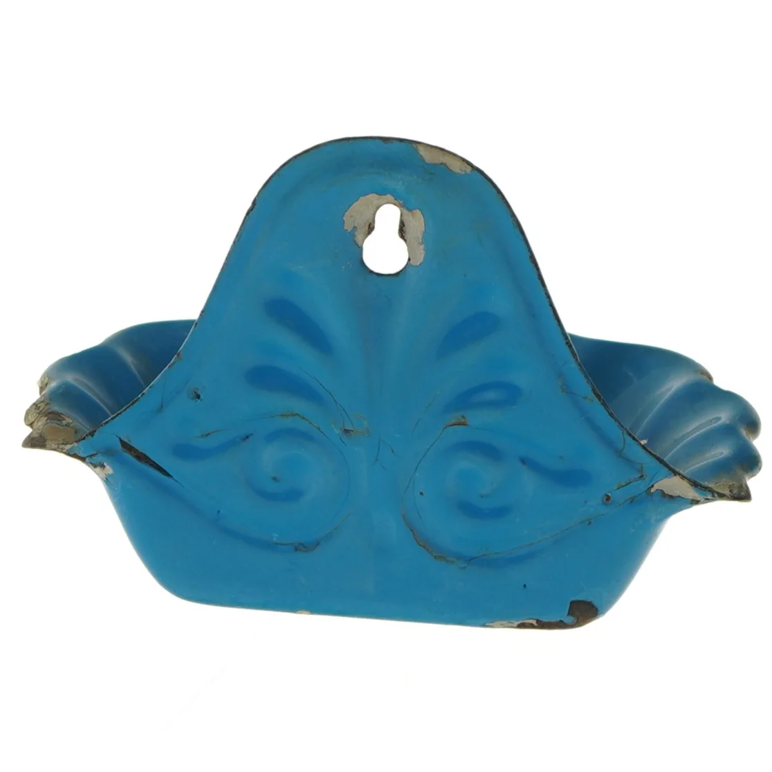 Vintage blå sæbeskål (str. 15,5x9x11 cm)