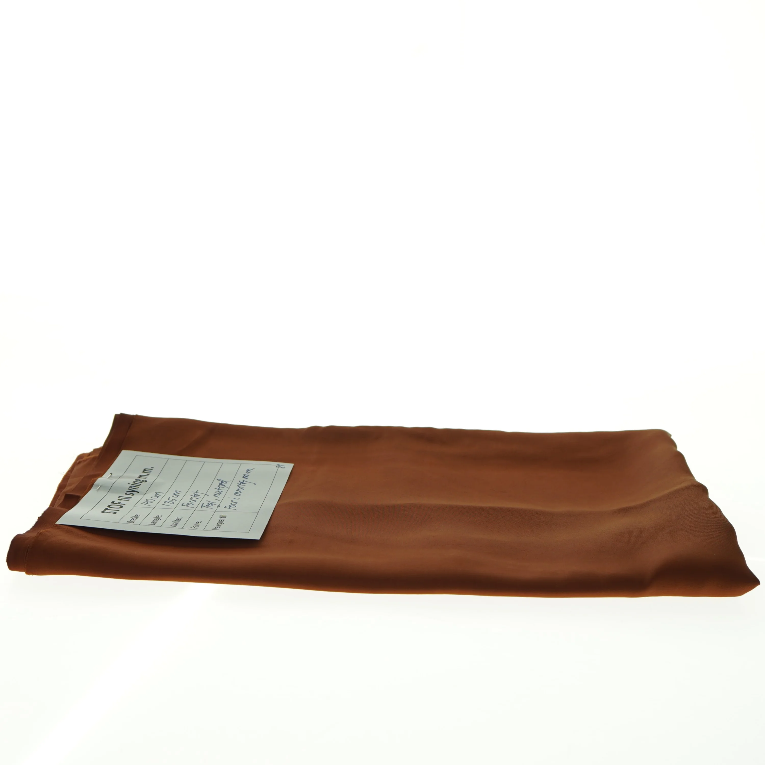 Stof til foer, teglrødt (140 cm x 135 cm) 