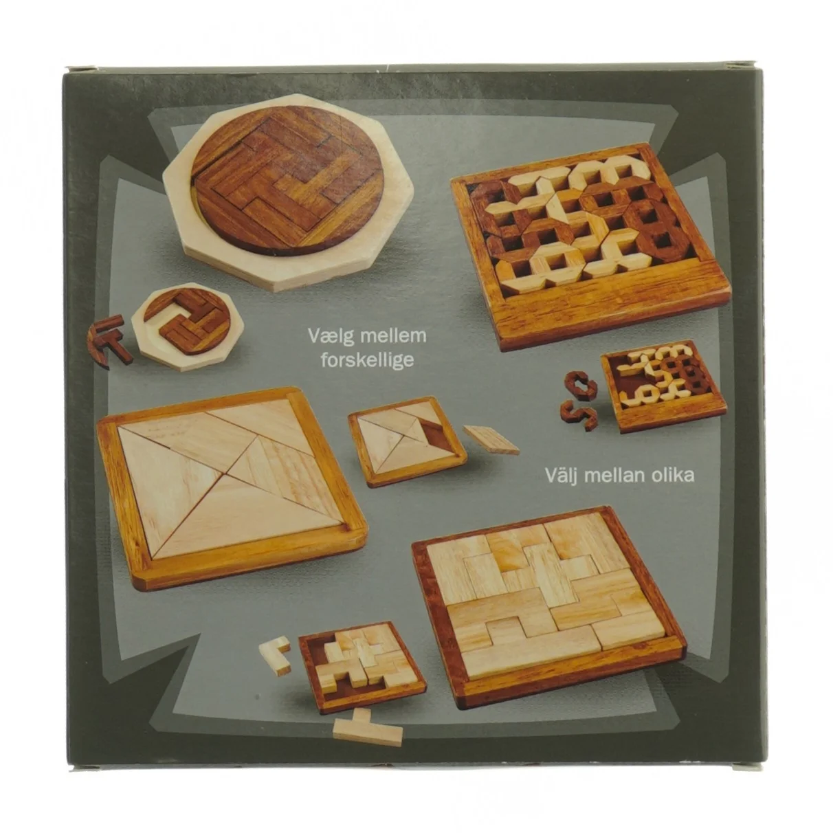 I.Q. Puzzle Brain Teaser Spil (str. 14,5 x 14,5 cm)