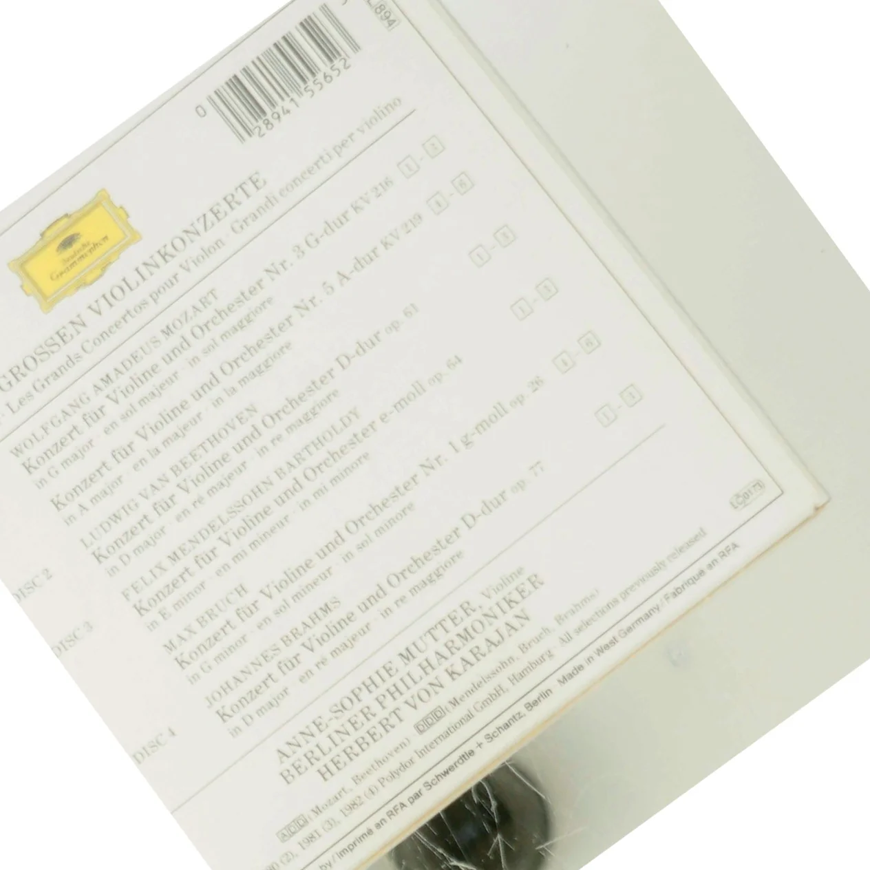 Anne-sophie Mutter-great Violin Concertos med Anne-Sophie Mutter (DVD)