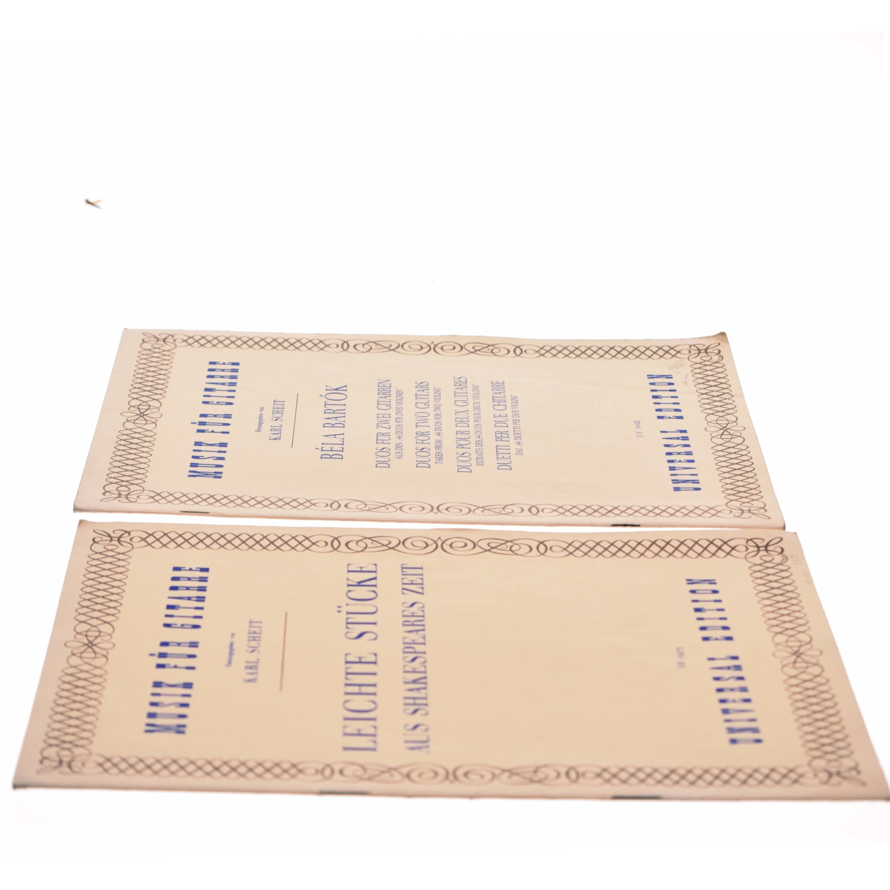 Noder til guitar fra Universal Edition