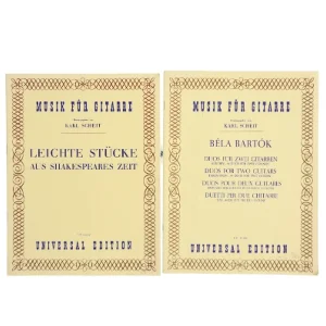 Noder til guitar fra Universal Edition