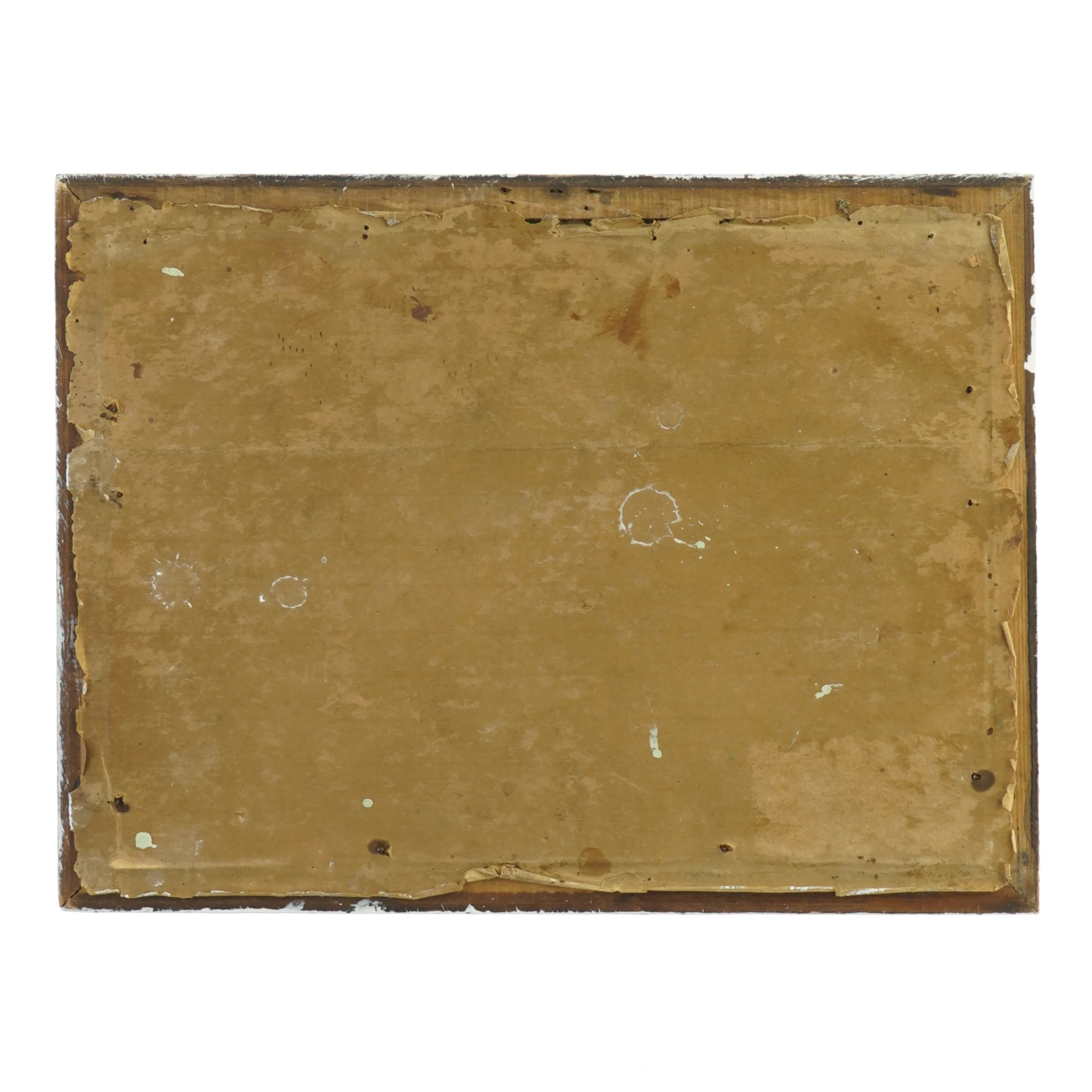 Vintage tryk af Paul Fisher-maleri i ramme (str. 28x21 cm)