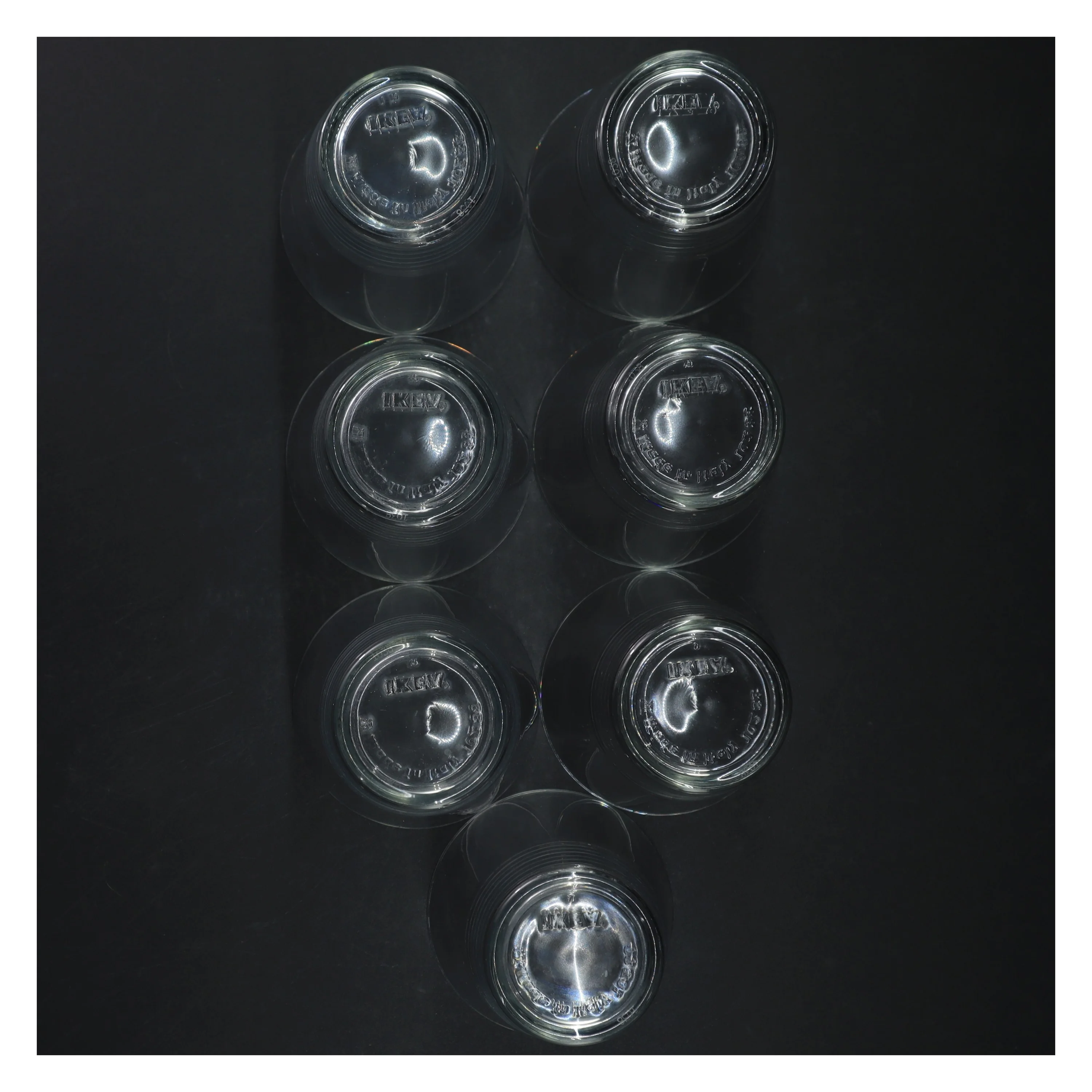 7 drikkeglas fra IKEA (str. H 12 cm, ø 8,5 cm)