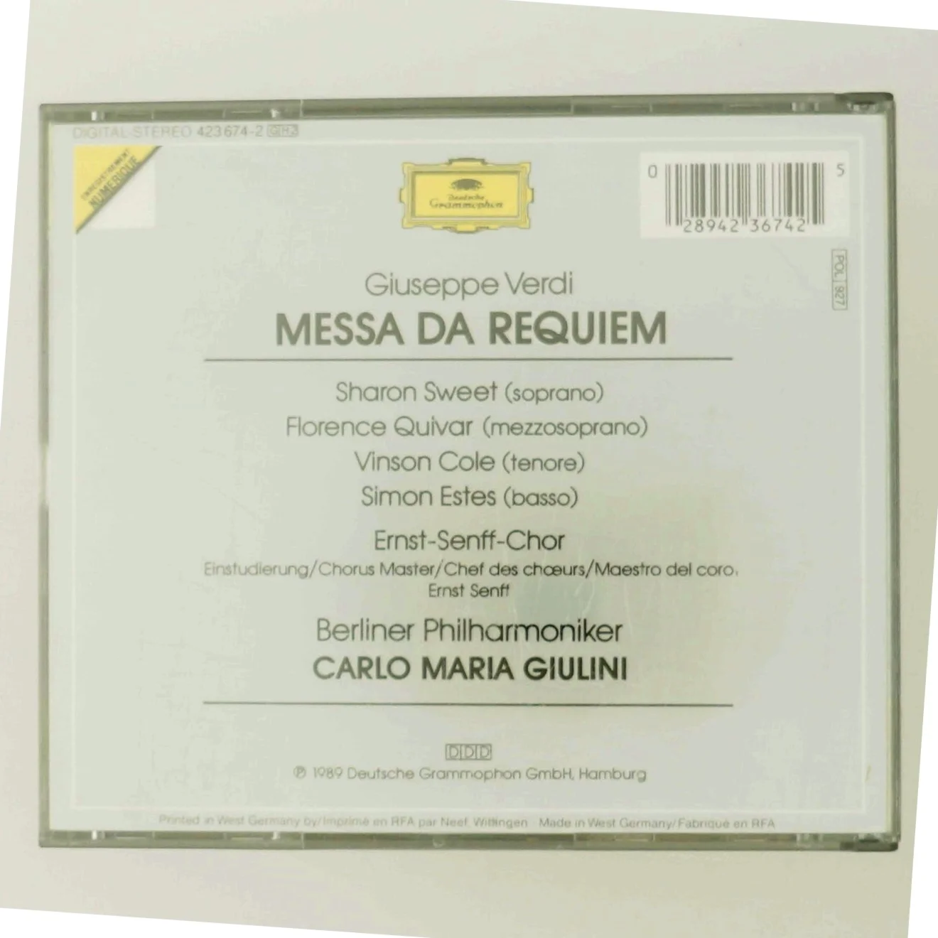 Verdi Requiem med Sharon Sweet (DVD)
