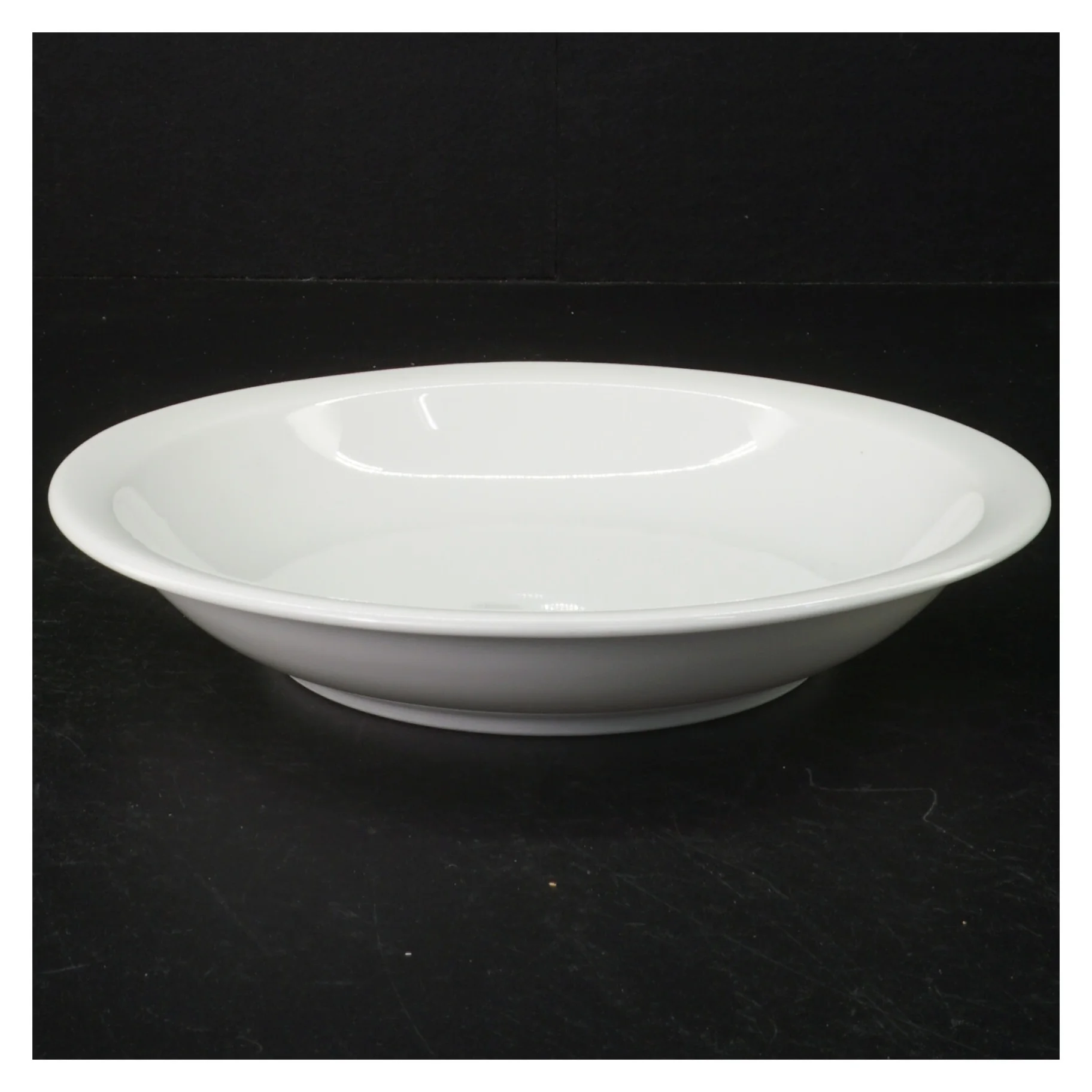 6 pastatallerkener/dybe tallerkener, hvidt porcelæn(str. 20 cm)