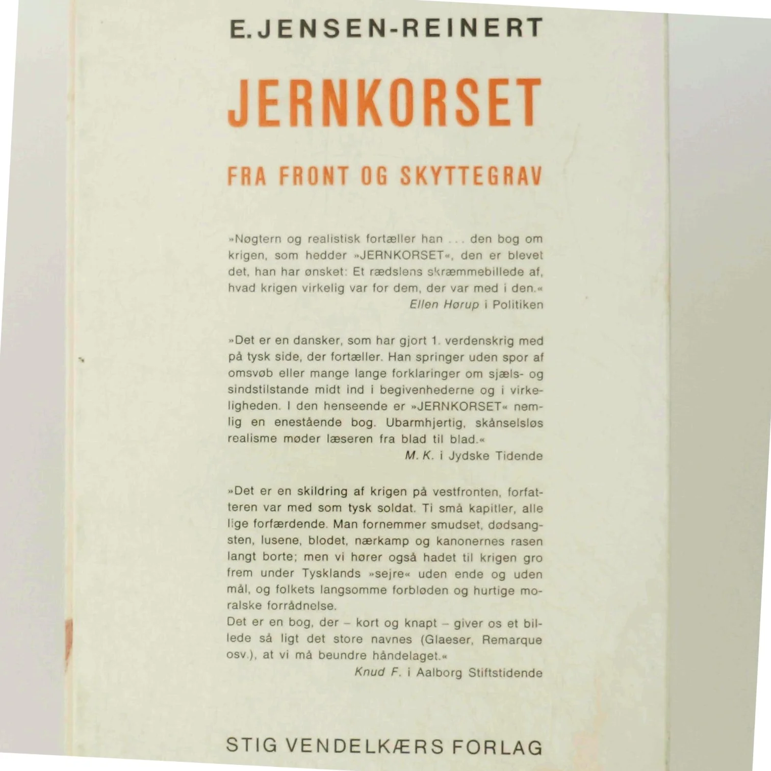 Jernkorset af E. Jensen-Reinert