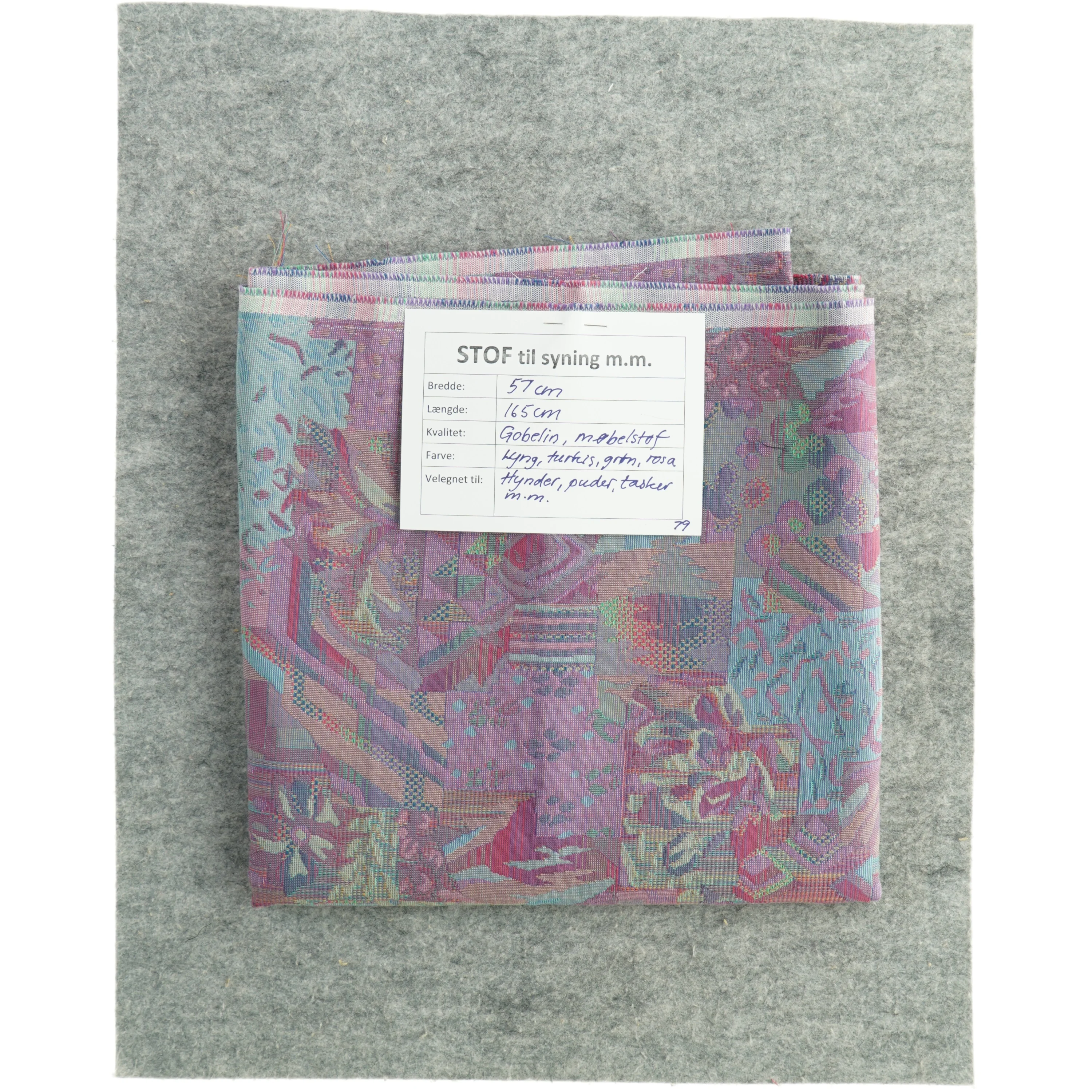 Gobelinstof til møbler, puder m.m. (57 cm x 155 cm)