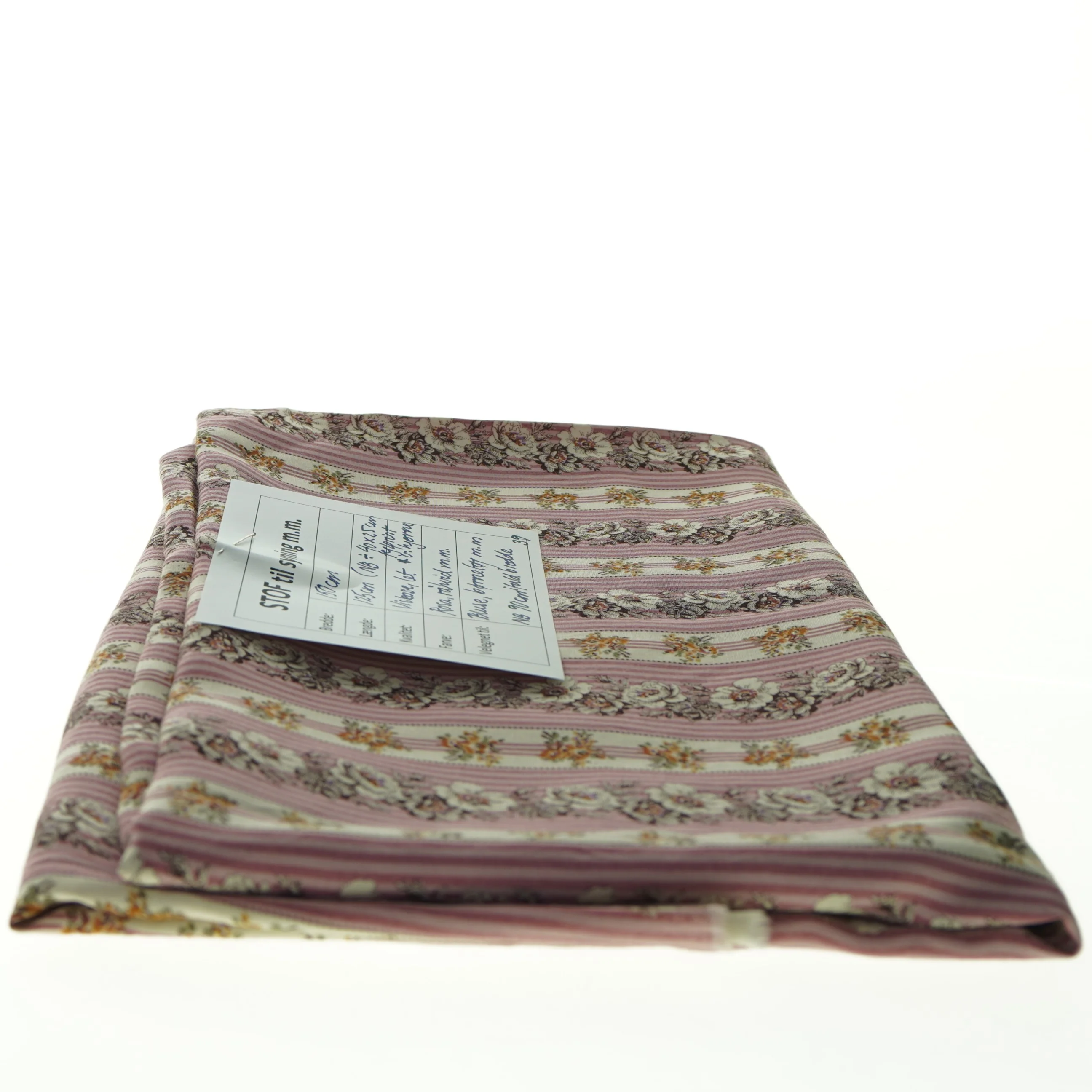 Stof med blomstermønster