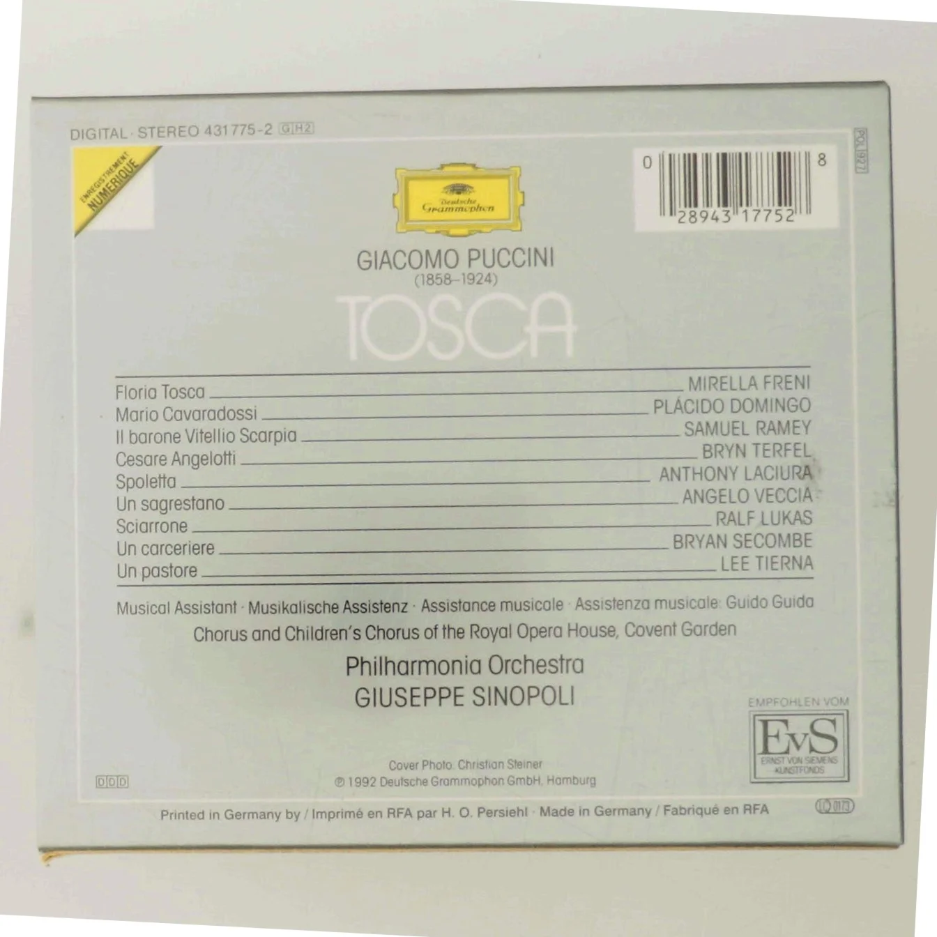 Puccini: Tosca med Mirella Freni (DVD)