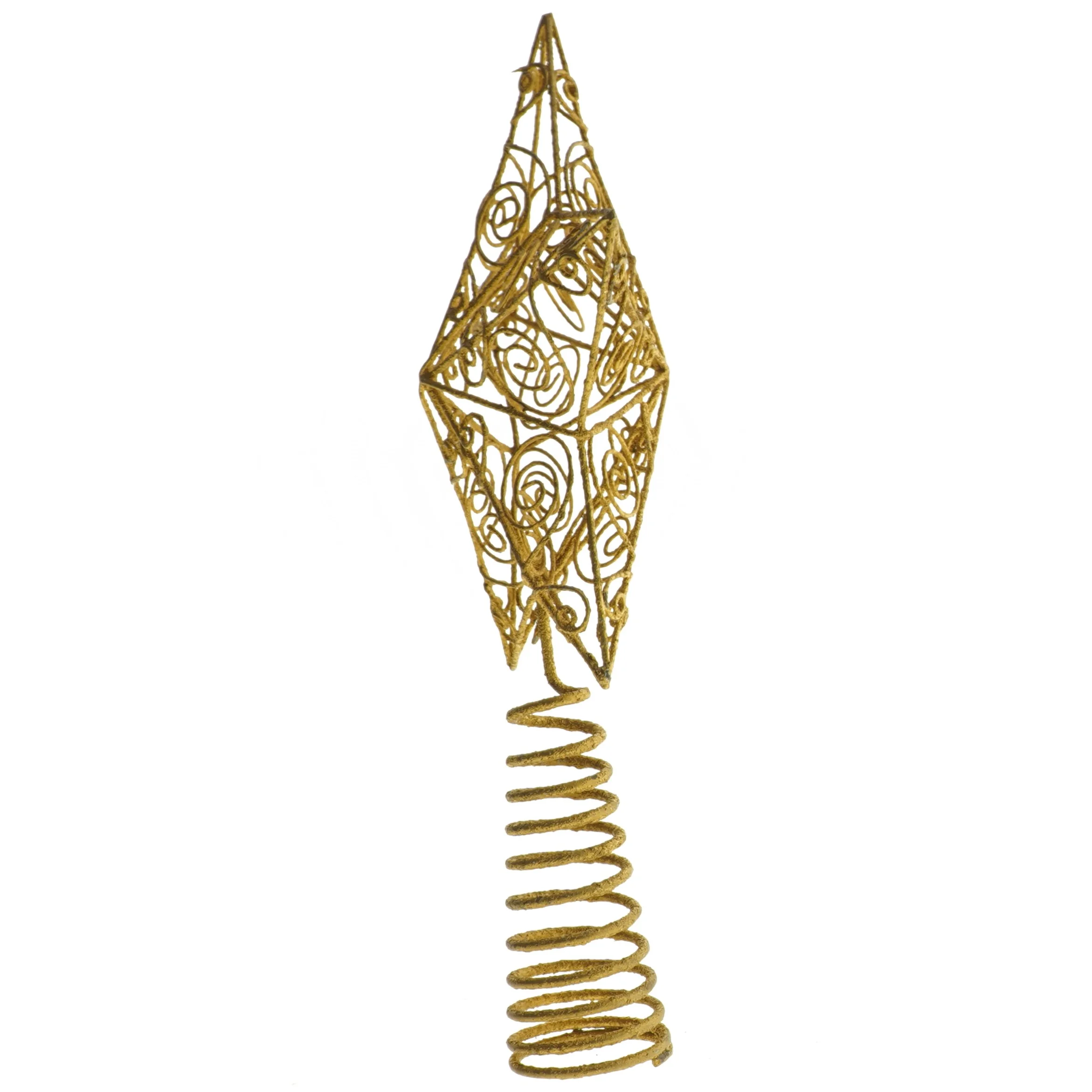 Juletræstopstjerne i guld