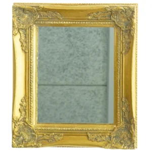 Spejl I forgyldt ramme (str. 35,5 x. 30,5 cm)