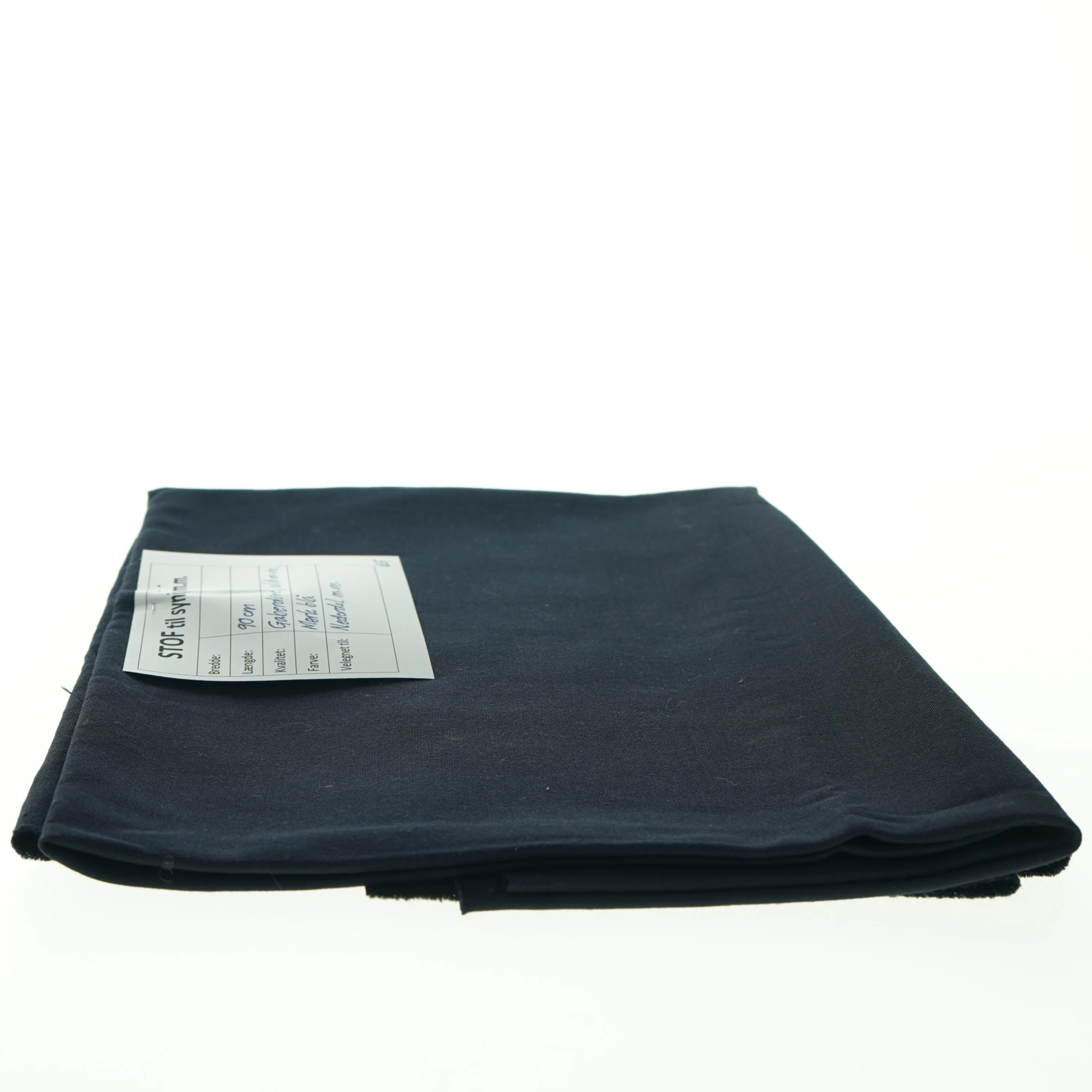 Mørkeblåt gabardine-stof (90 cm i dobbelt bredde)