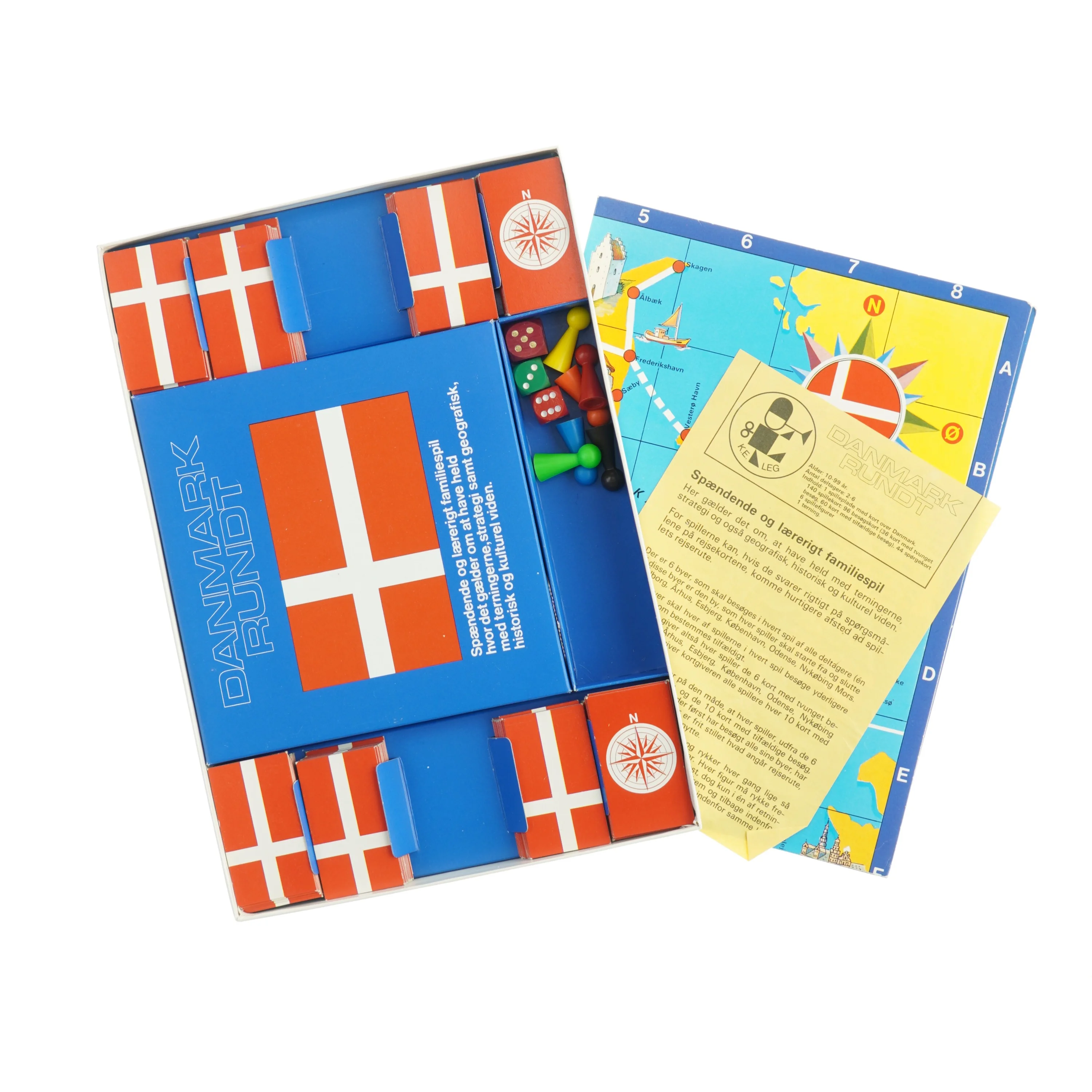 Danmark Rundt brætspil (str. 33 x, 22,5 cm)